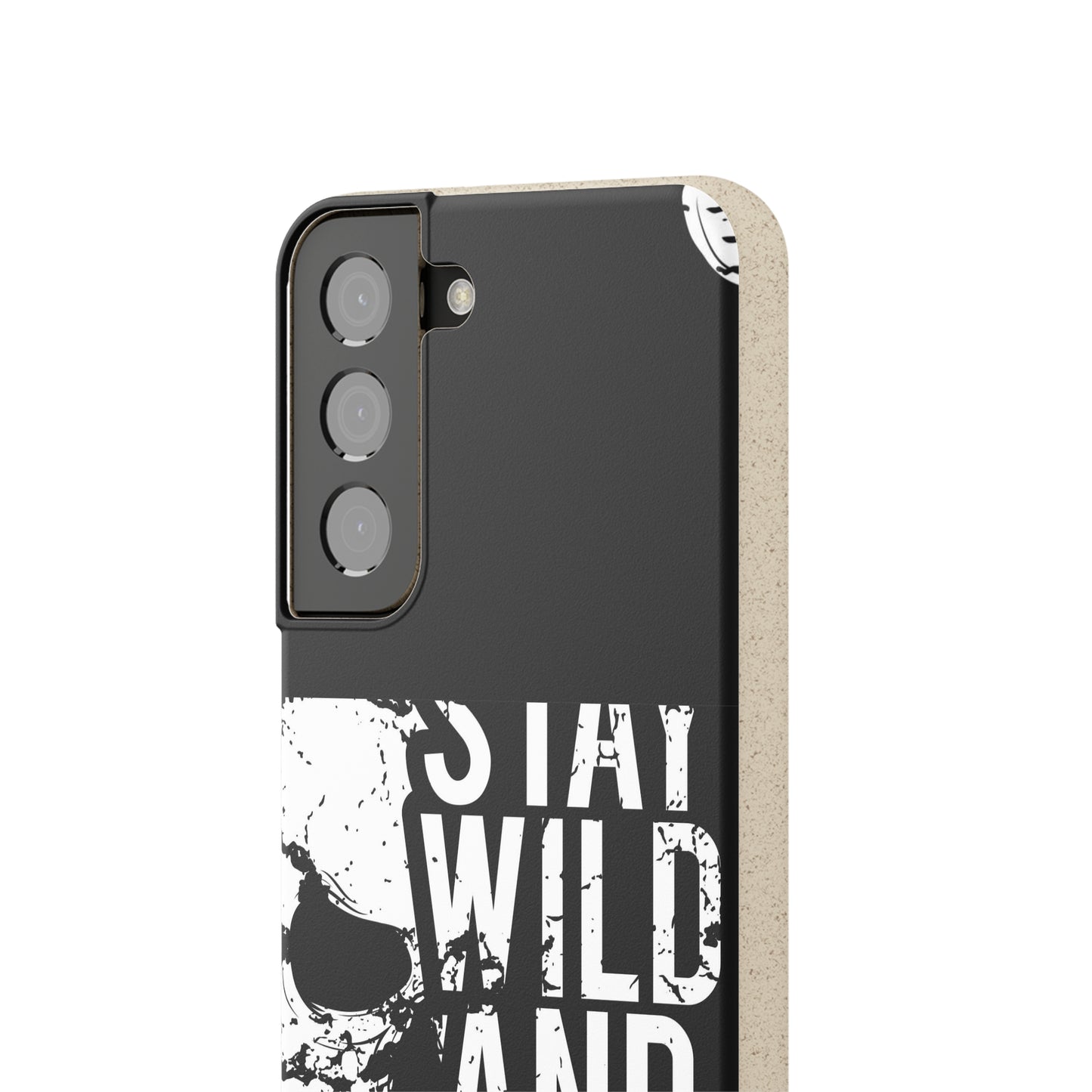 Stay Wild And Free Skull Biodegradable Cases - Lizard Vigilante