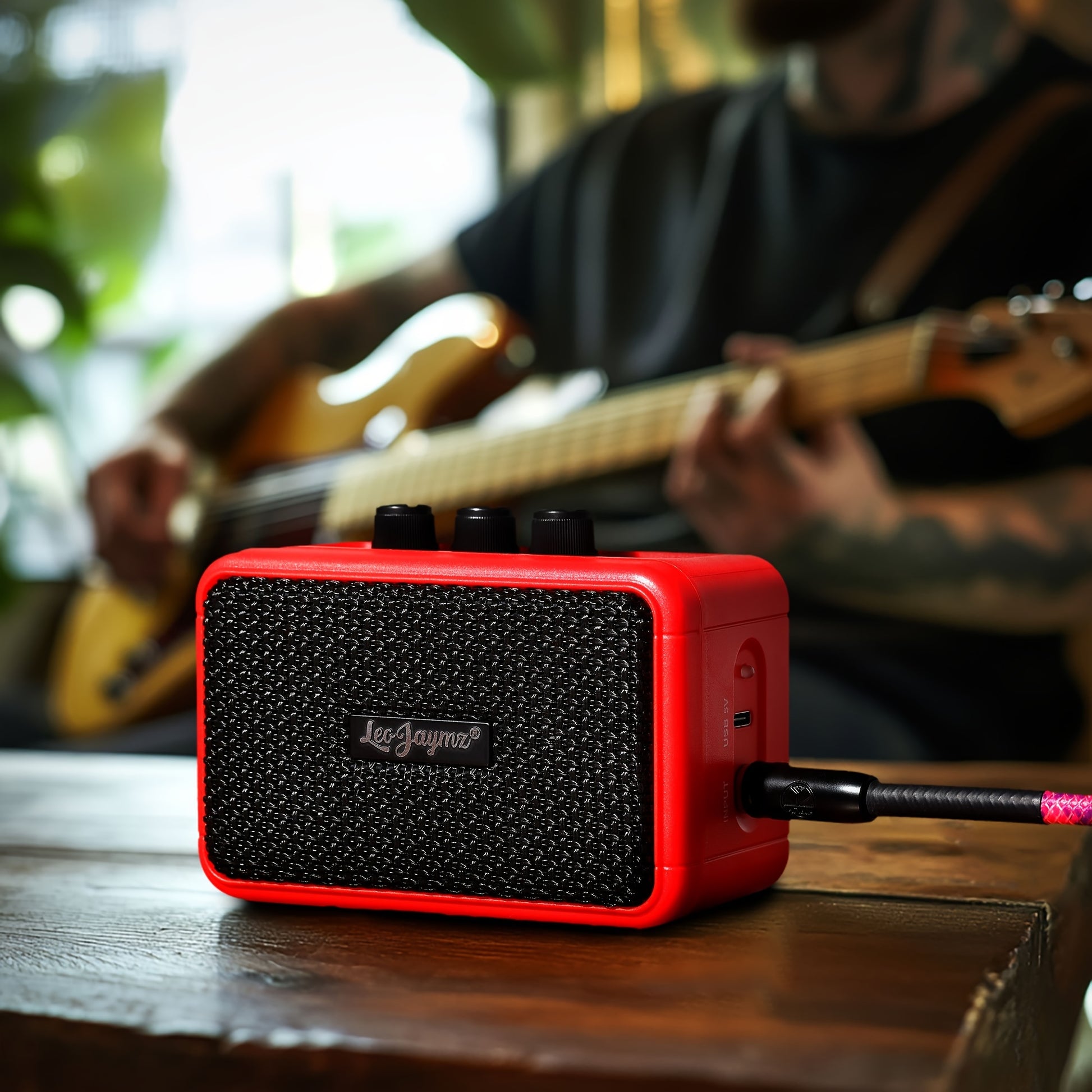 Leo Jaymz Electric Guitar Mini Amplifier - Portable 5W Practice Amp with Bluetooth Dual Speakers - Premium guitar amplifier from Lizard Vigilante - Just $42.99! Shop now at Lizard Vigilante