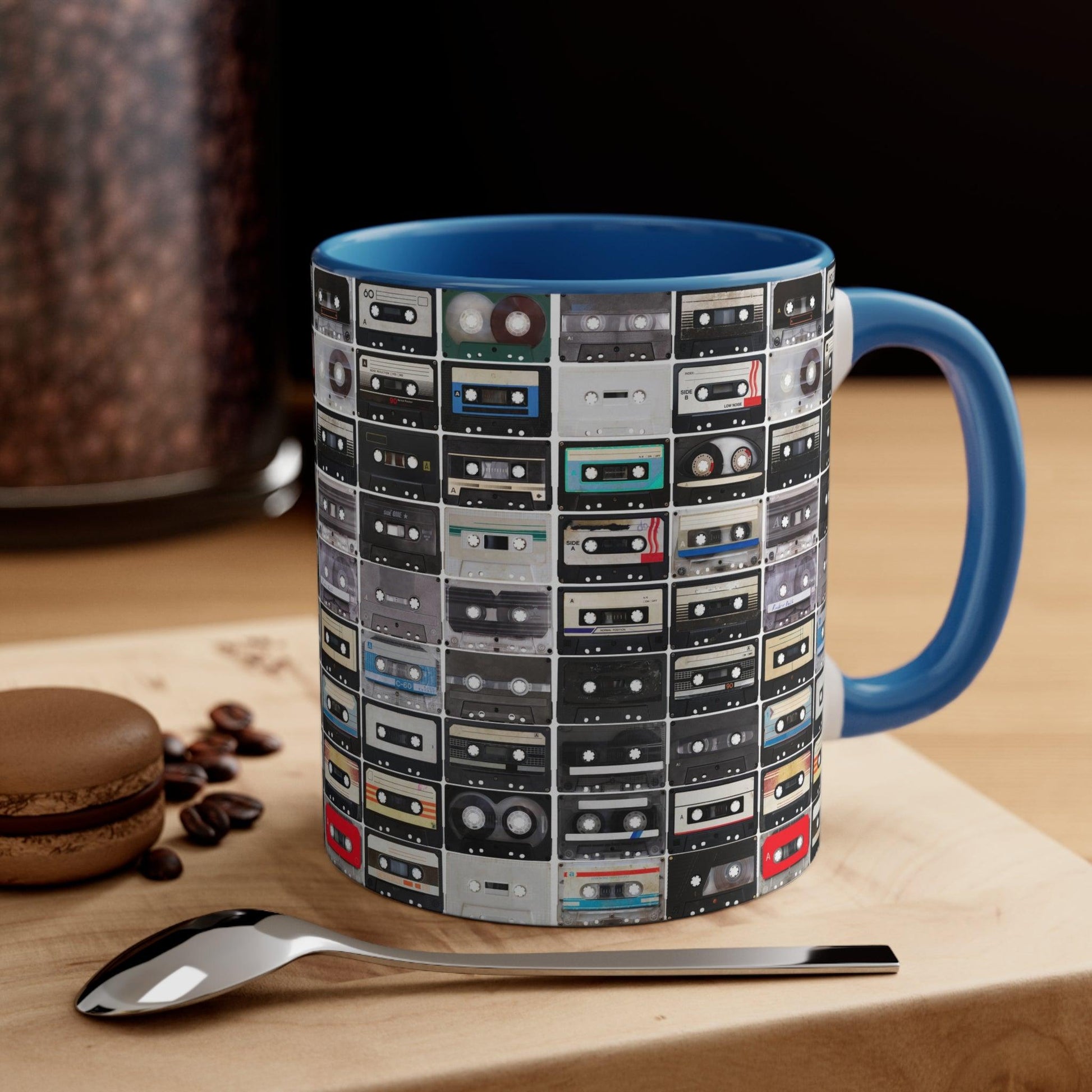 Cassettes Accent Coffee Mug, 11oz - Lizard Vigilante