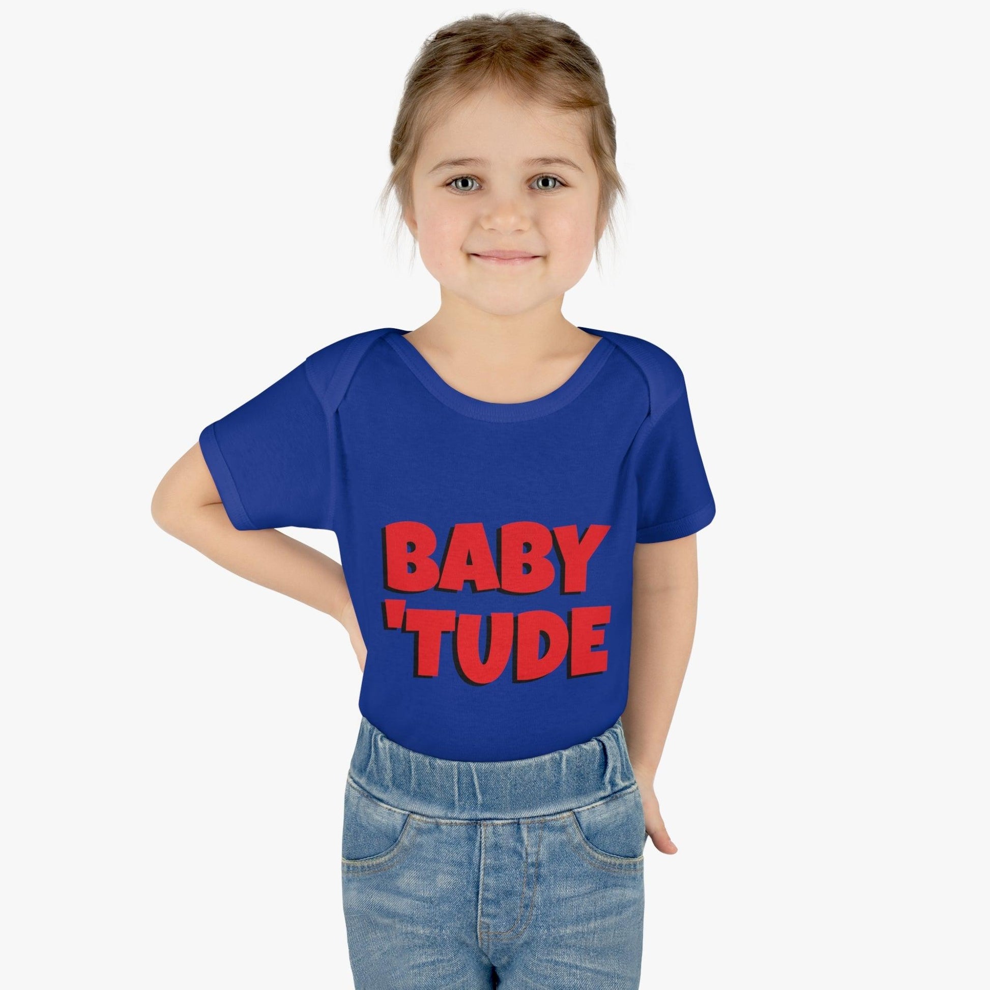 BABY 'TUDE Infant Baby Rib Bodysuit - Lizard Vigilante