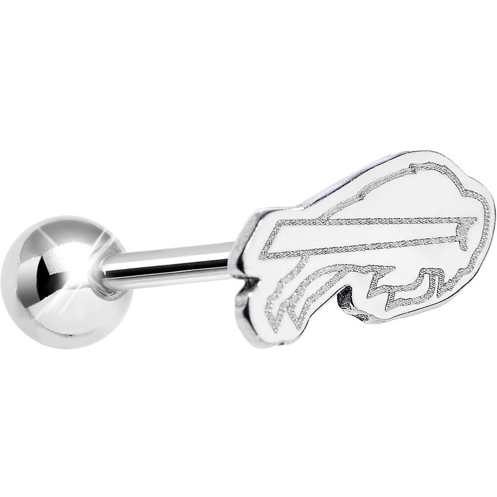 Officially Licensed NFL Cut Out Buffalo Bills Barbell Tongue Ring