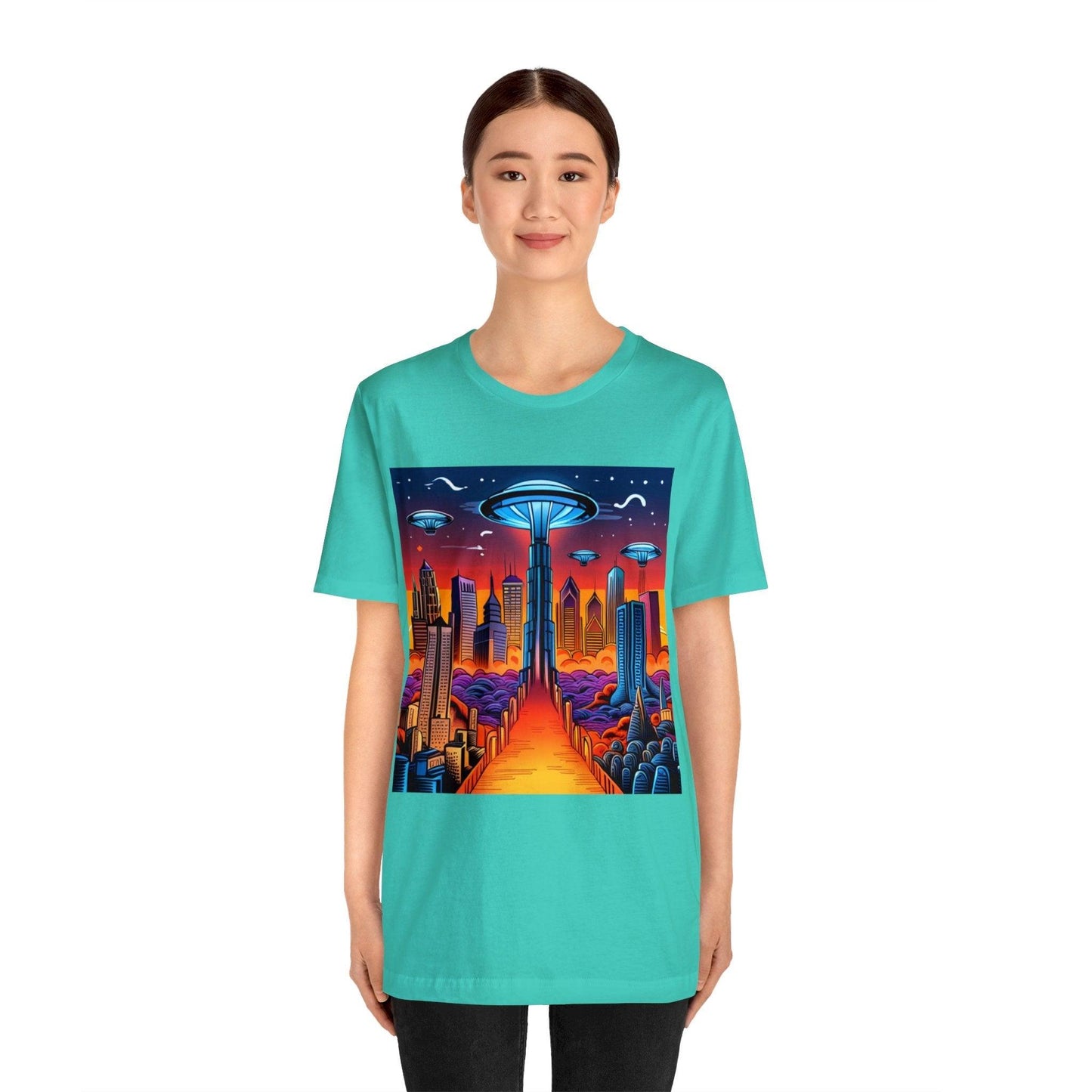 UFOCITY Unisex Jersey Short Sleeve Tee - Lizard Vigilante