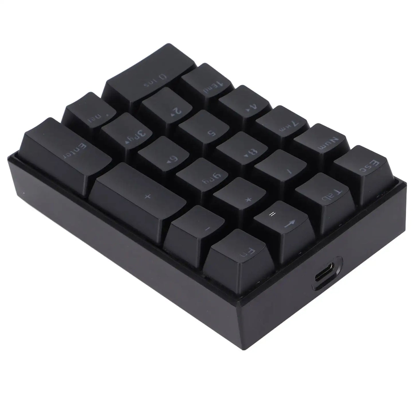 Wired Keyboard Stepped Keycap Fadeless Durable Backlit 21 Keys LED Mechanical KeyboardRed Shaft