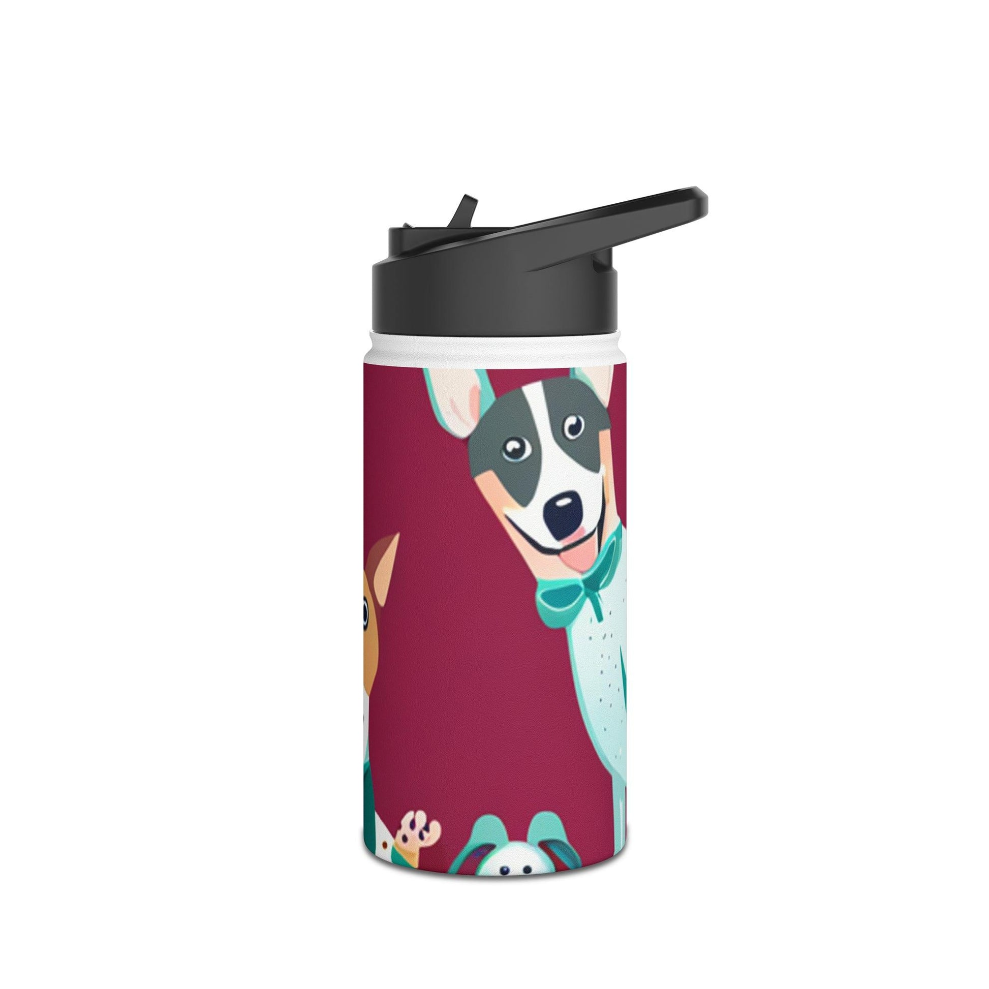 Illustrated by Doggie Stainless Steel Water Bottle, Standard Lid - Lizard Vigilante