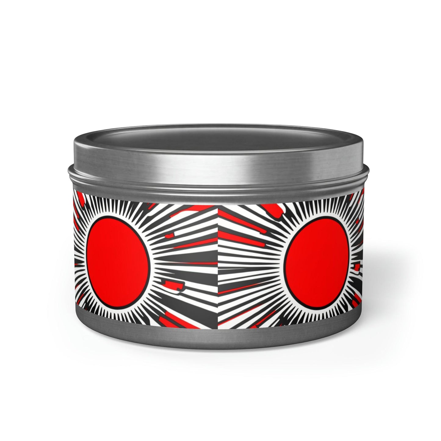 Red Circ Tin Candles - Lizard Vigilante