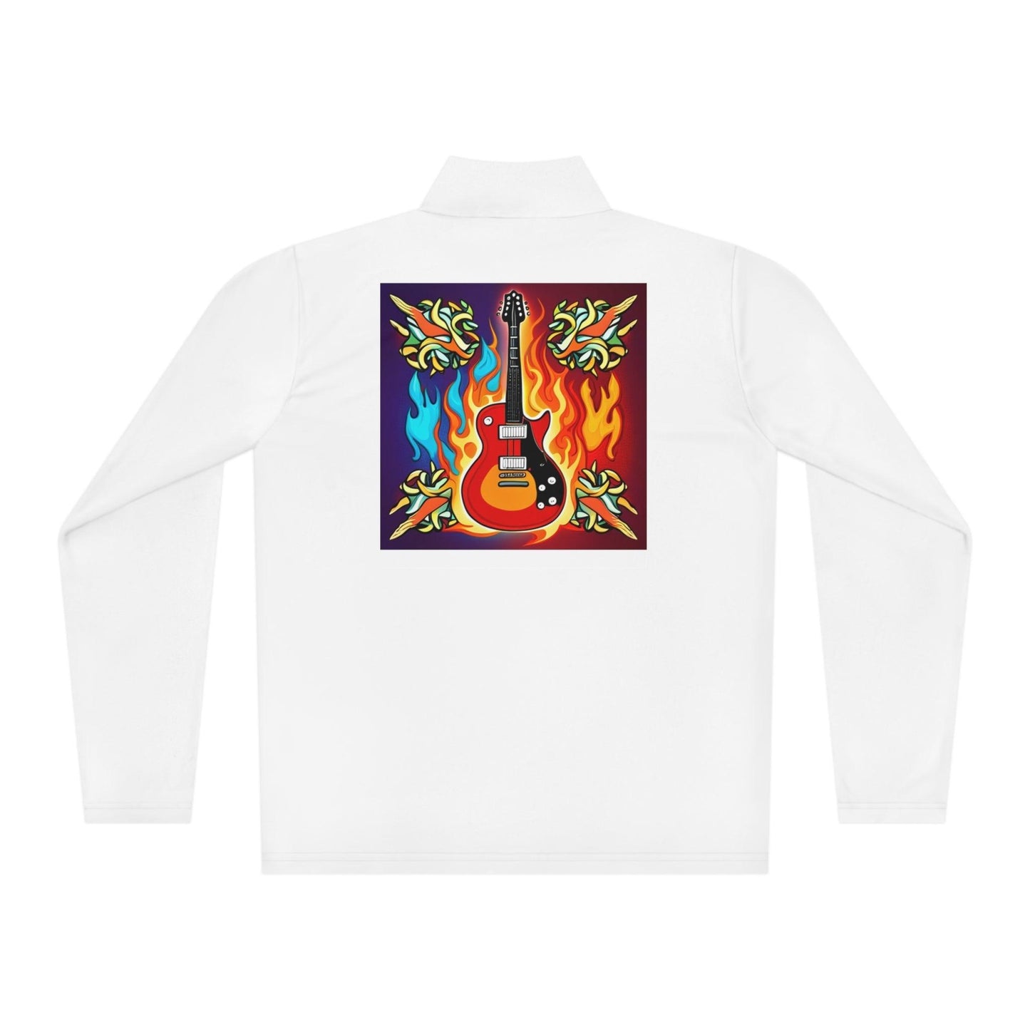 Flaming Axe Unisex Quarter-Zip Pullover - Lizard Vigilante