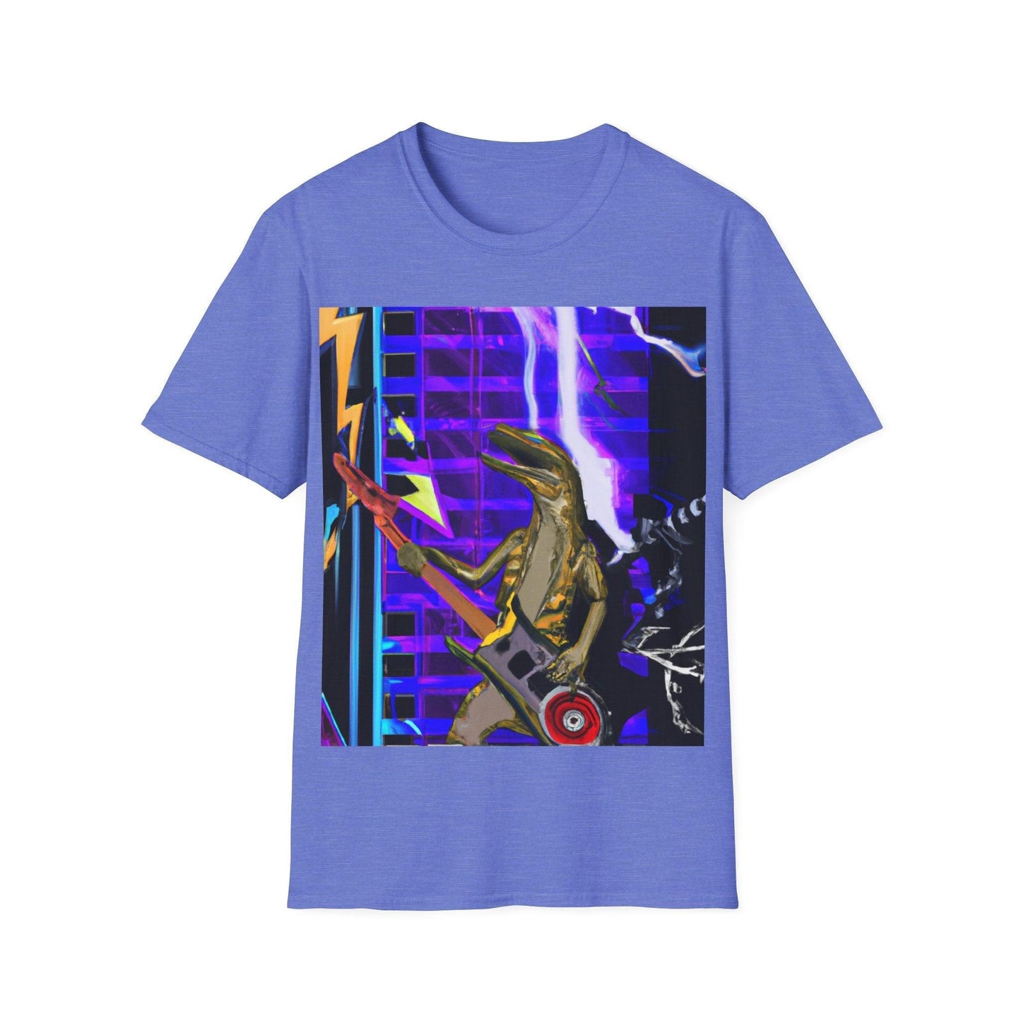 Lizard Zapped Vigilante Unisex Softstyle T-Shirt - Lizard Vigilante