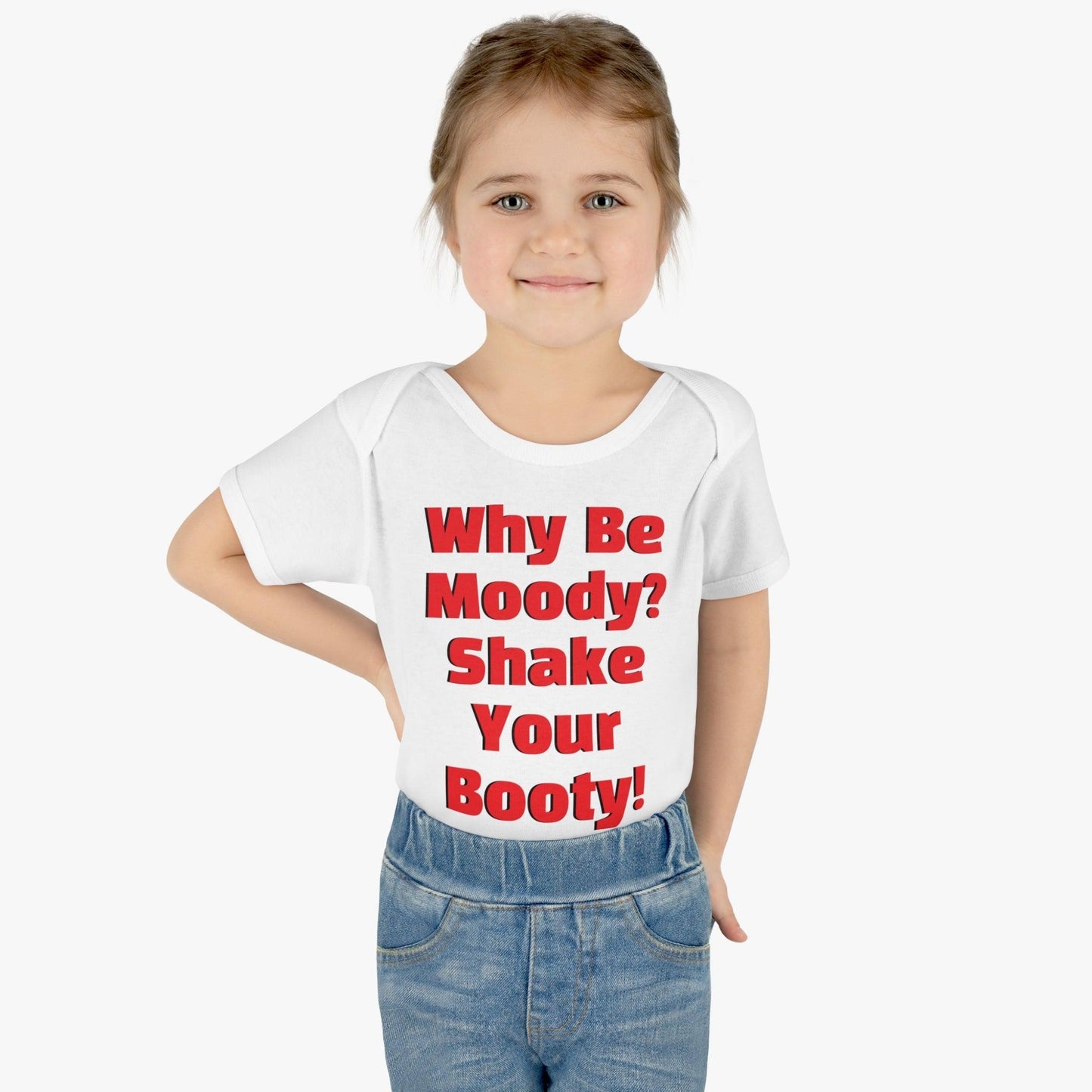 Why Be Moody? Shake Your Booty! Infant Baby Rib Bodysuit - Lizard Vigilante