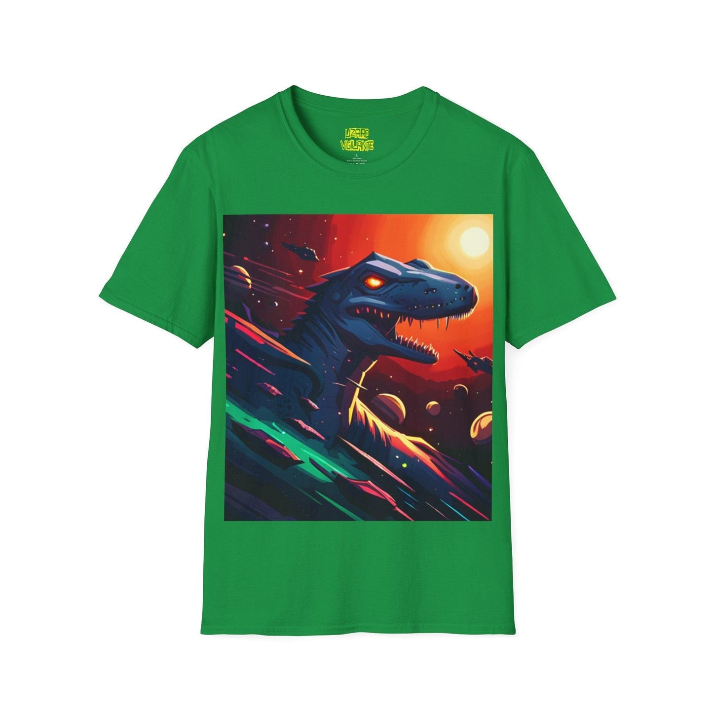 Space Lizard Vigilante Unisex Softstyle T-Shirt - Lizard Vigilante