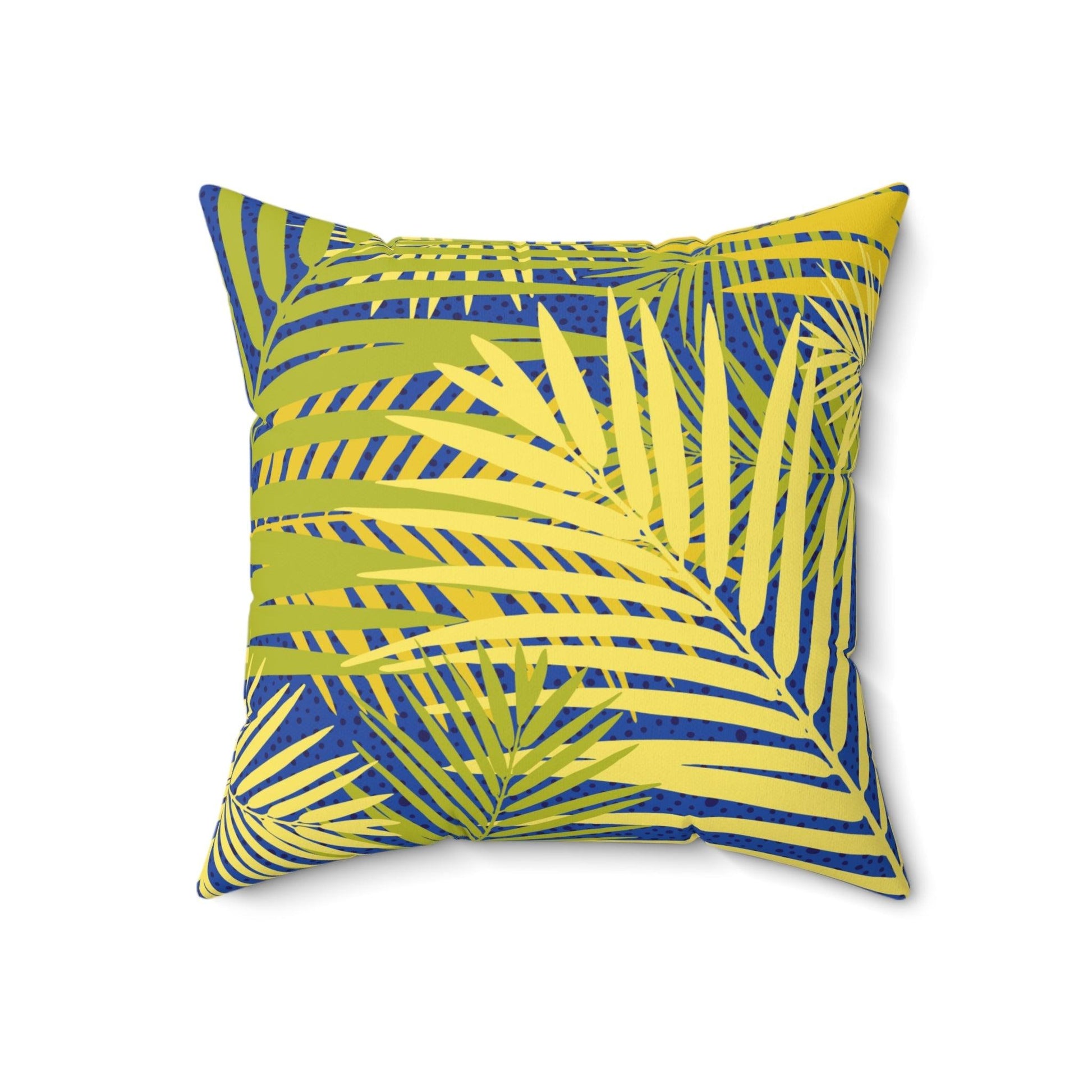 TropicSpun Polyester Square Pillow - Lizard Vigilante