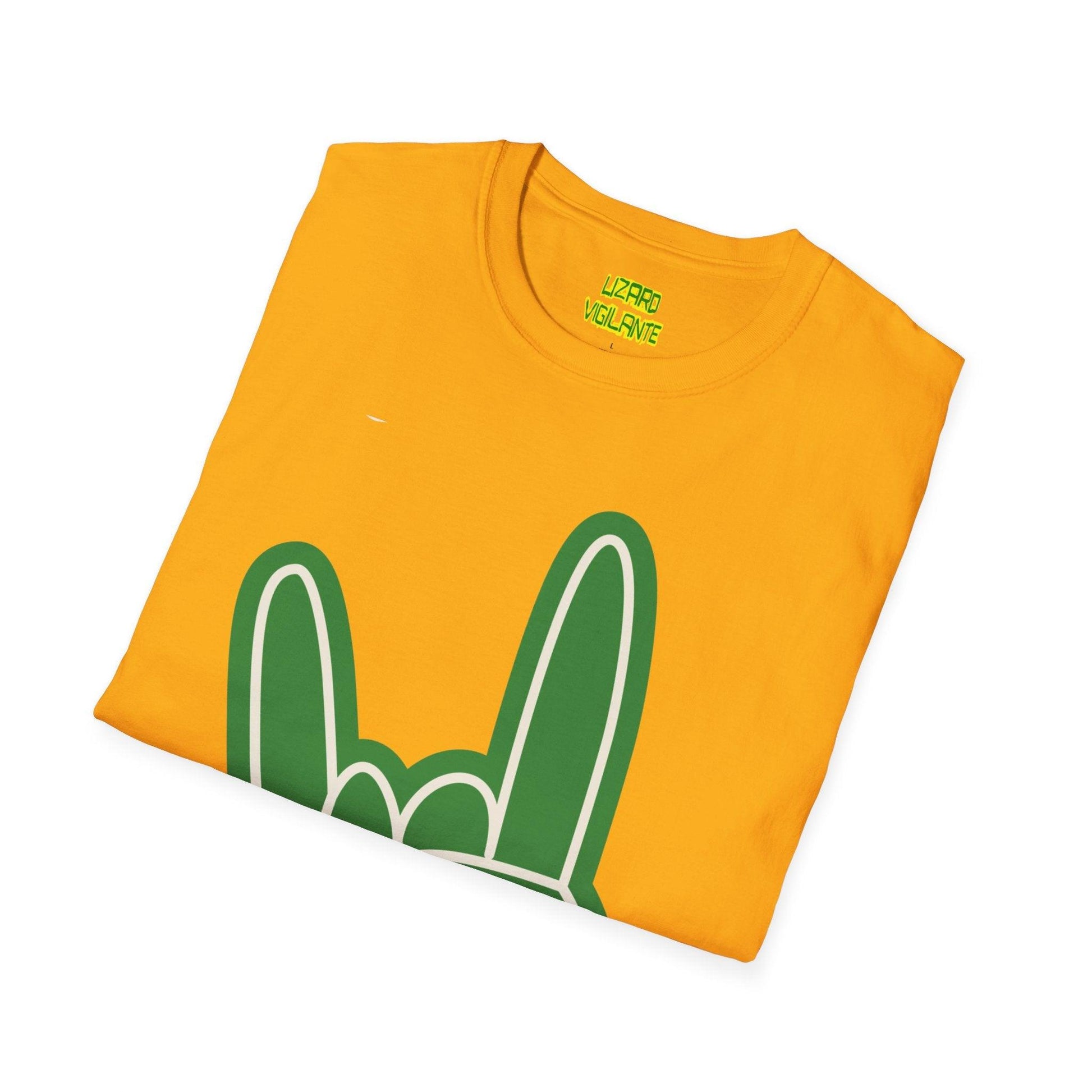 Rock Hand Sign Unisex Softstyle T-Shirt - Lizard Vigilante