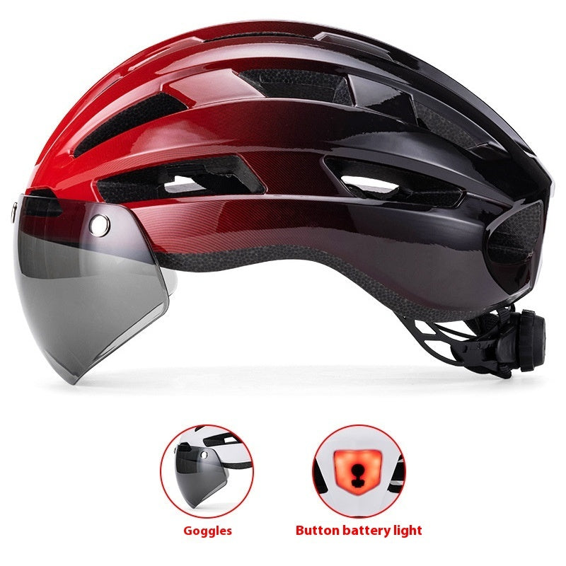 Magnetic Suction Goggles Unisex Mountain Highway Color Changing Cycling Bicycle Helmet