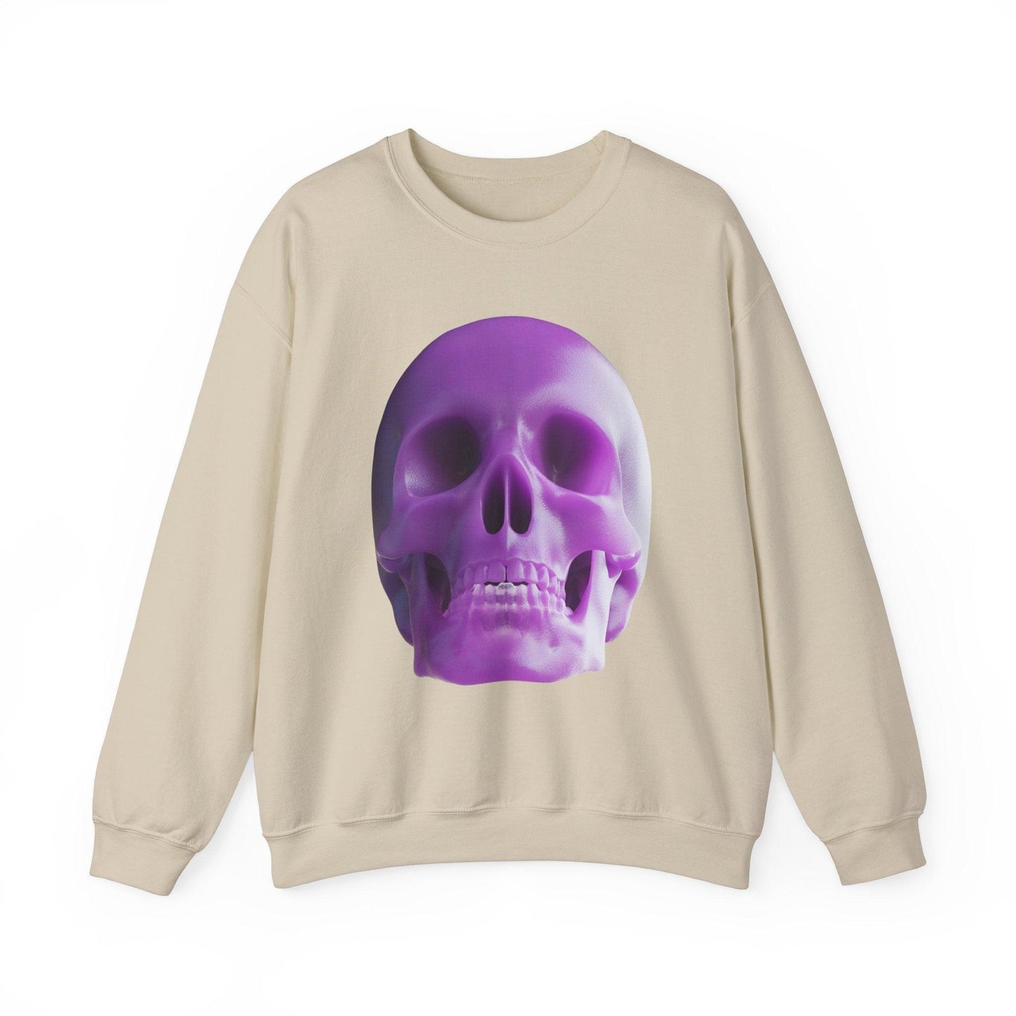 The Purple Skull of Glory Unisex Heavy Blend™ Crewneck Sweatshirt - Lizard Vigilante