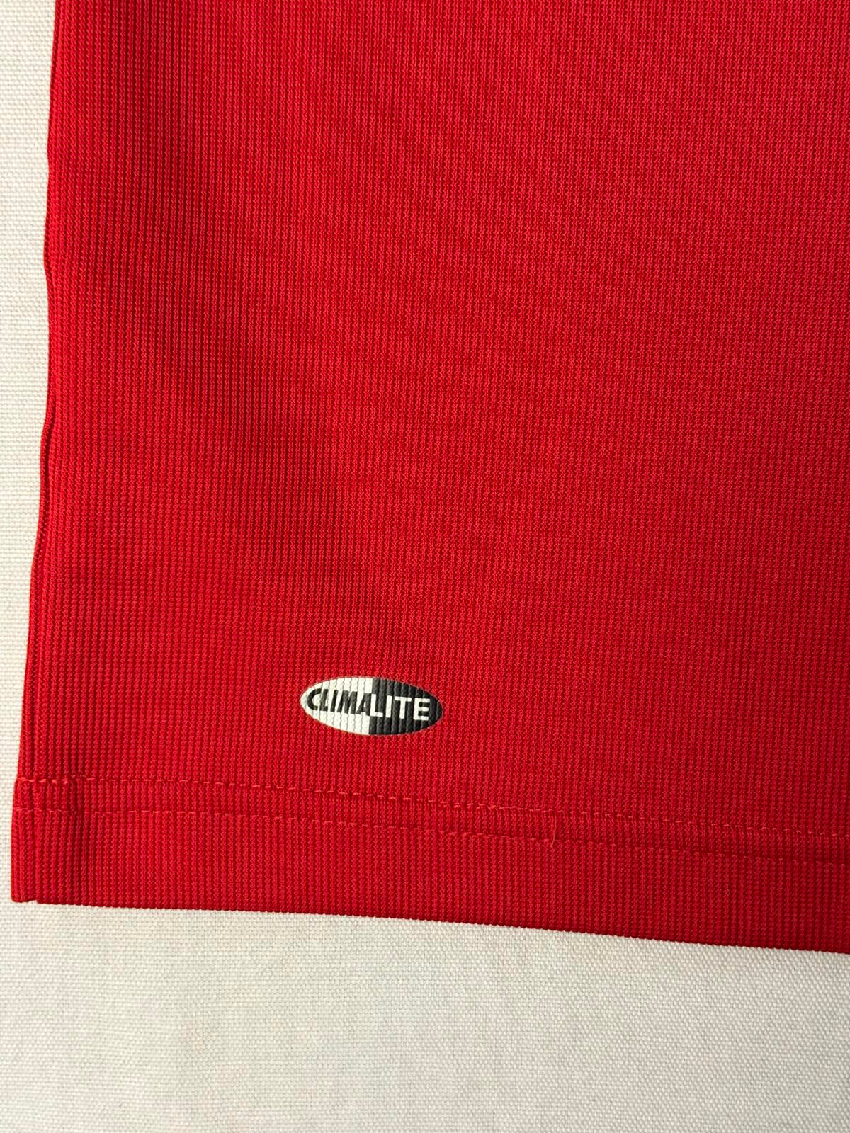 Adidas Soccer Jersey Red Thin 3 Stripes Center Hit XL