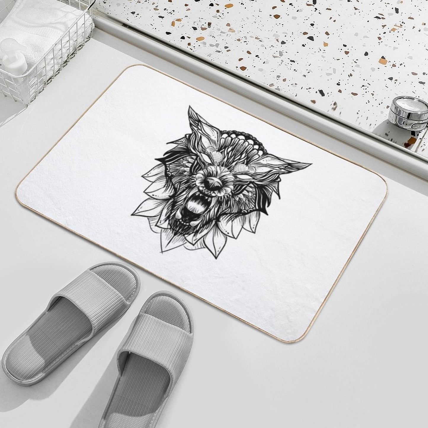 Wolf  Slip-Resistant Bath Mat