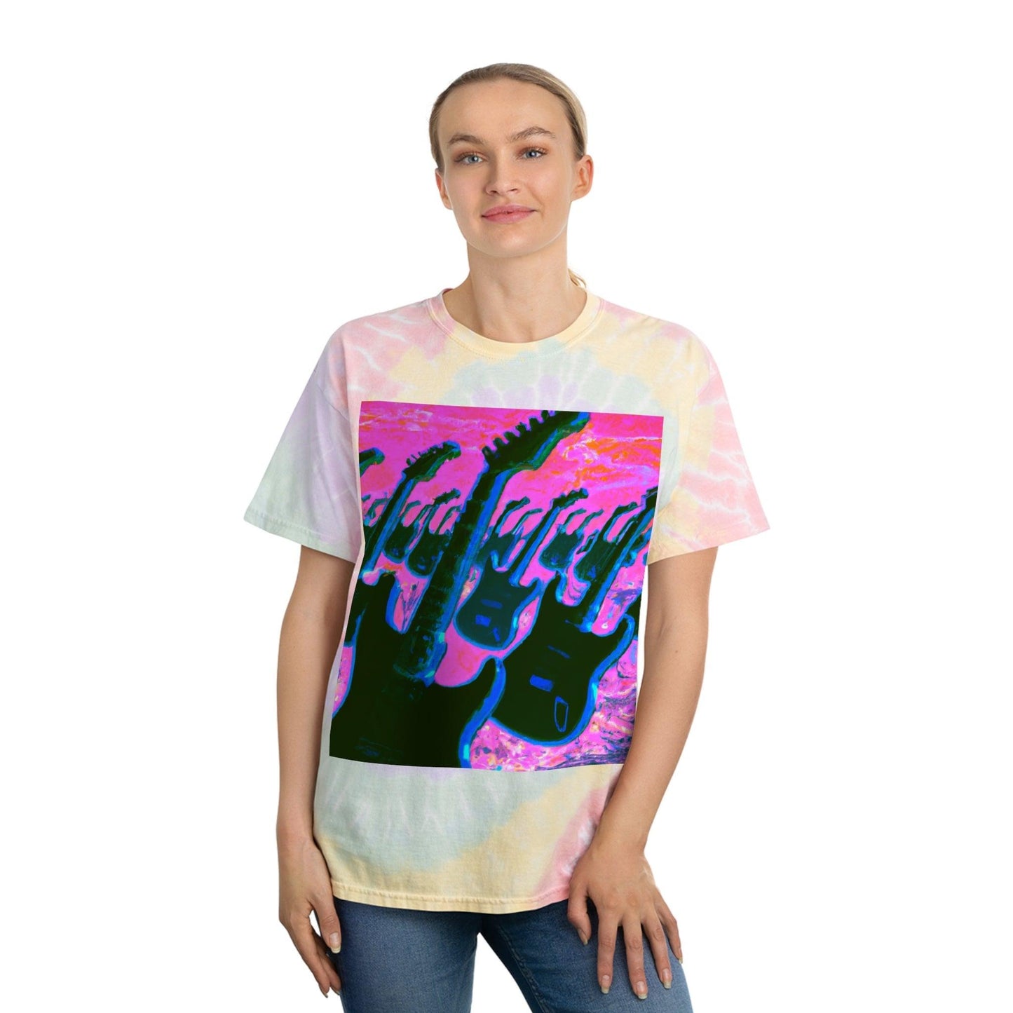 Beach Attack Tie-Dye Tee, Spiral - Lizard Vigilante