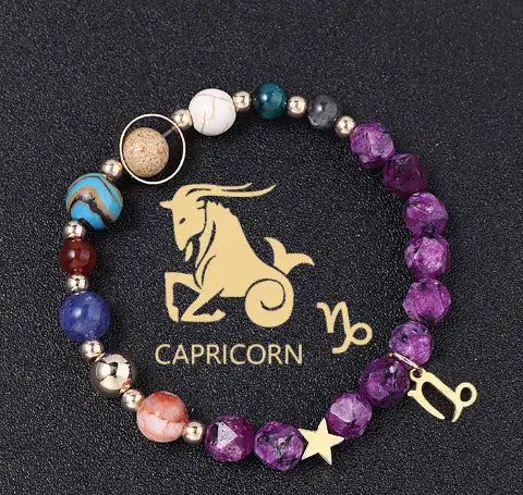 Natural Stone Hemp Stone Cut Surface Eight Planets Personalized Fashionable All-match