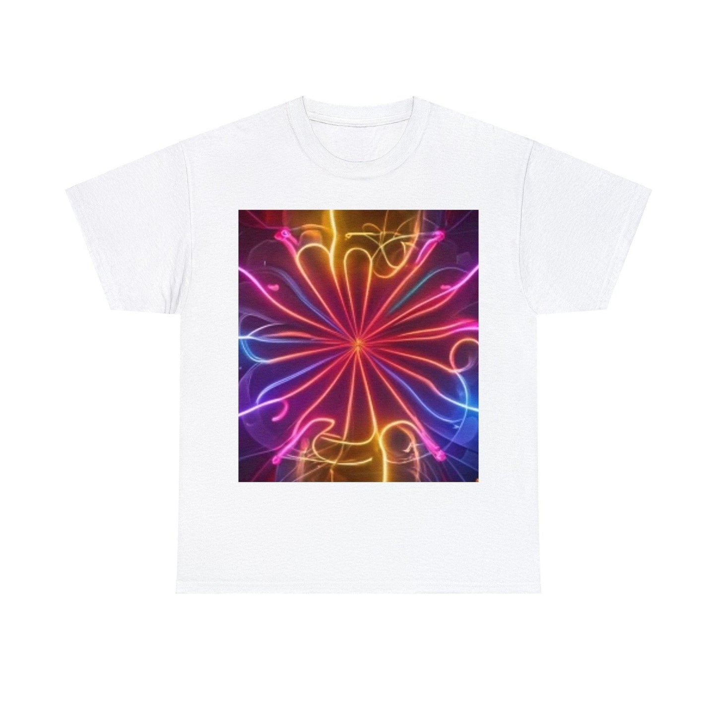 Neon Flower Unisex Heavy Cotton Tee - Lizard Vigilante