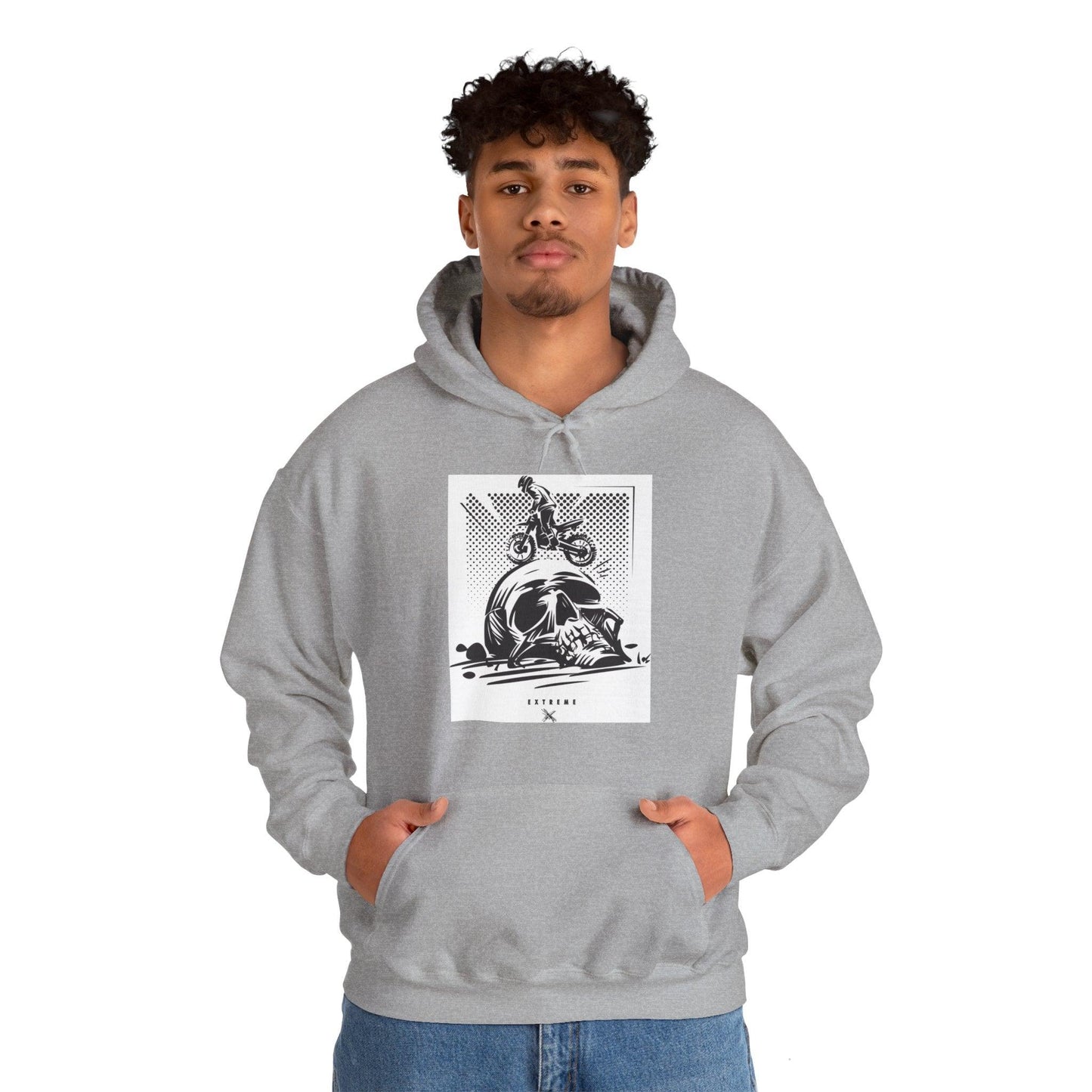 Off Road Skull Unisex Heavy Blend™ Hooded Sweatshirt - Lizard Vigilante