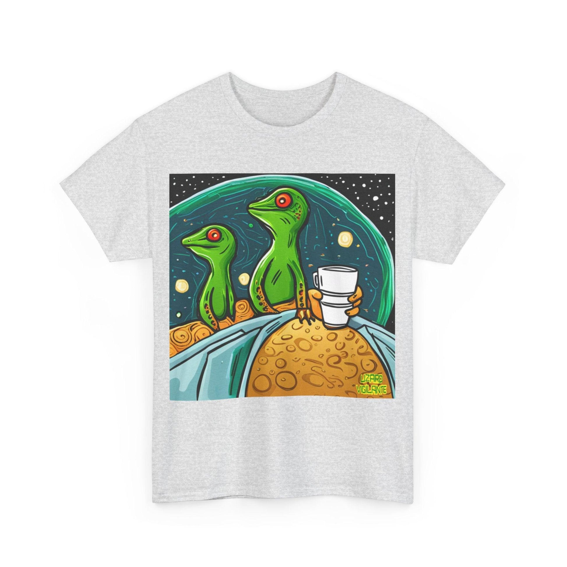 Lizard Vigilante Premium Coffee SideEye Unisex Heavy Cotton Tee - Lizard Vigilante