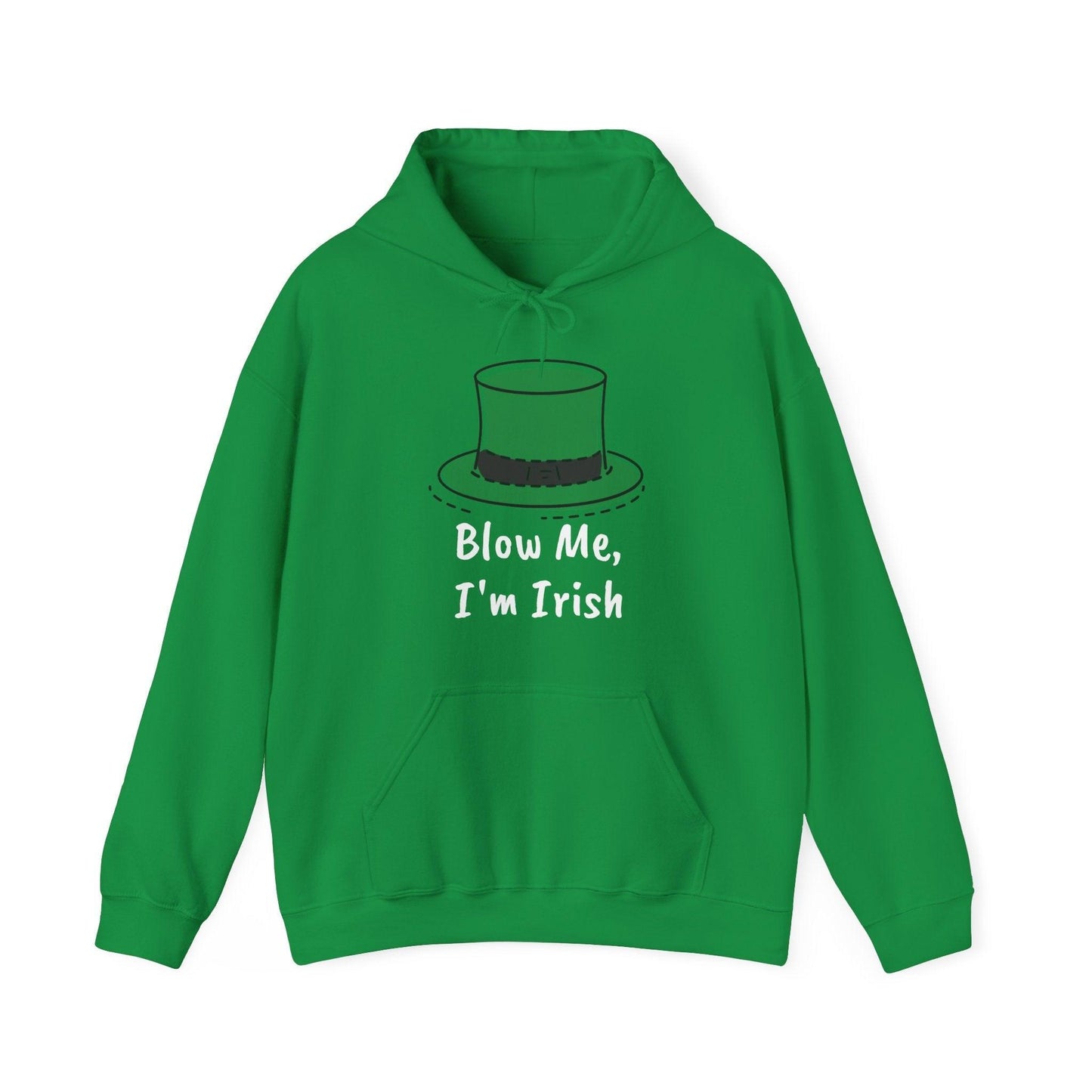 Blow Me, I'm Irish St. Patrick's Day Unisex Heavy Blend™ Hooded Sweatshirt - Lizard Vigilante