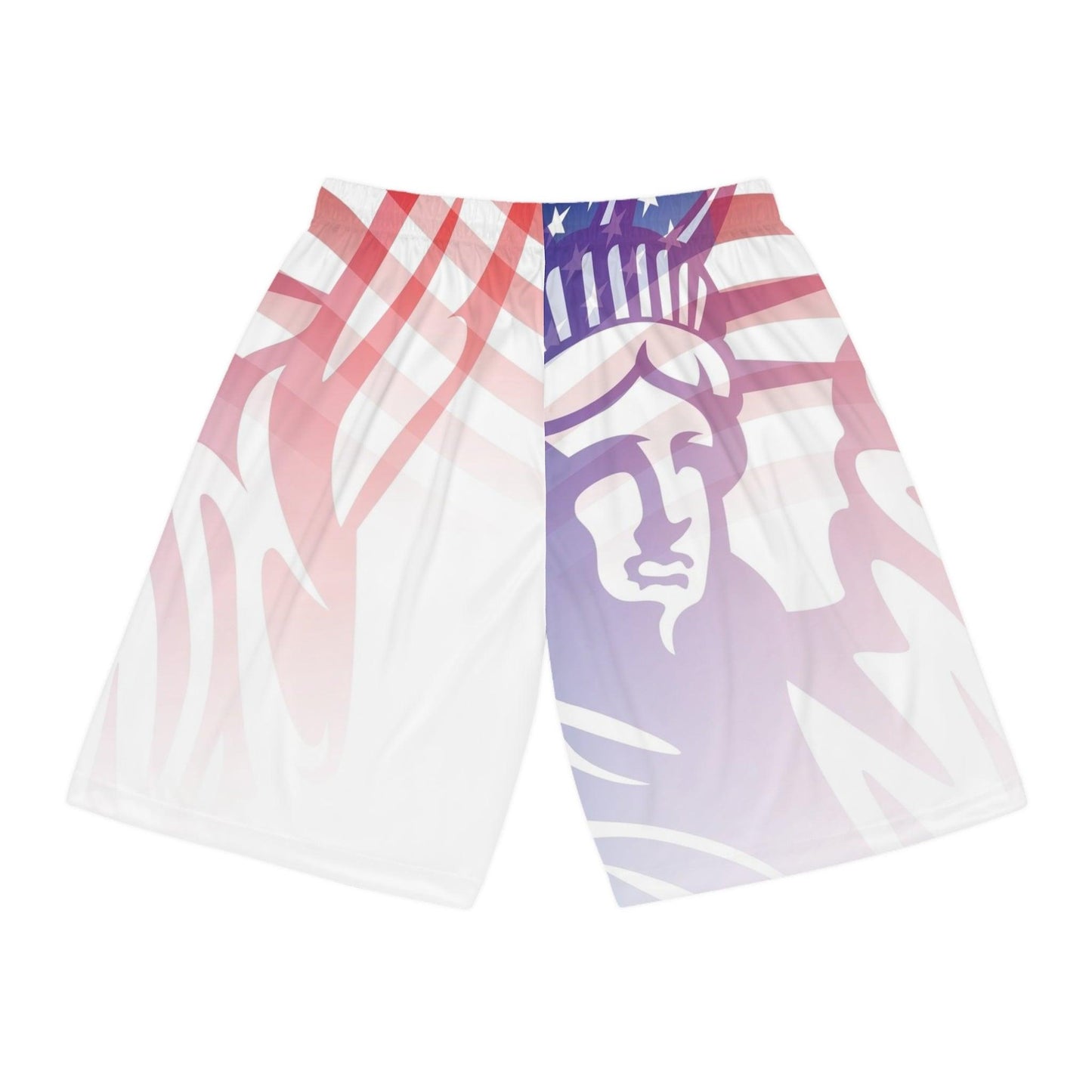 Statue of Liberty Basketball Shorts - Lizard Vigilante