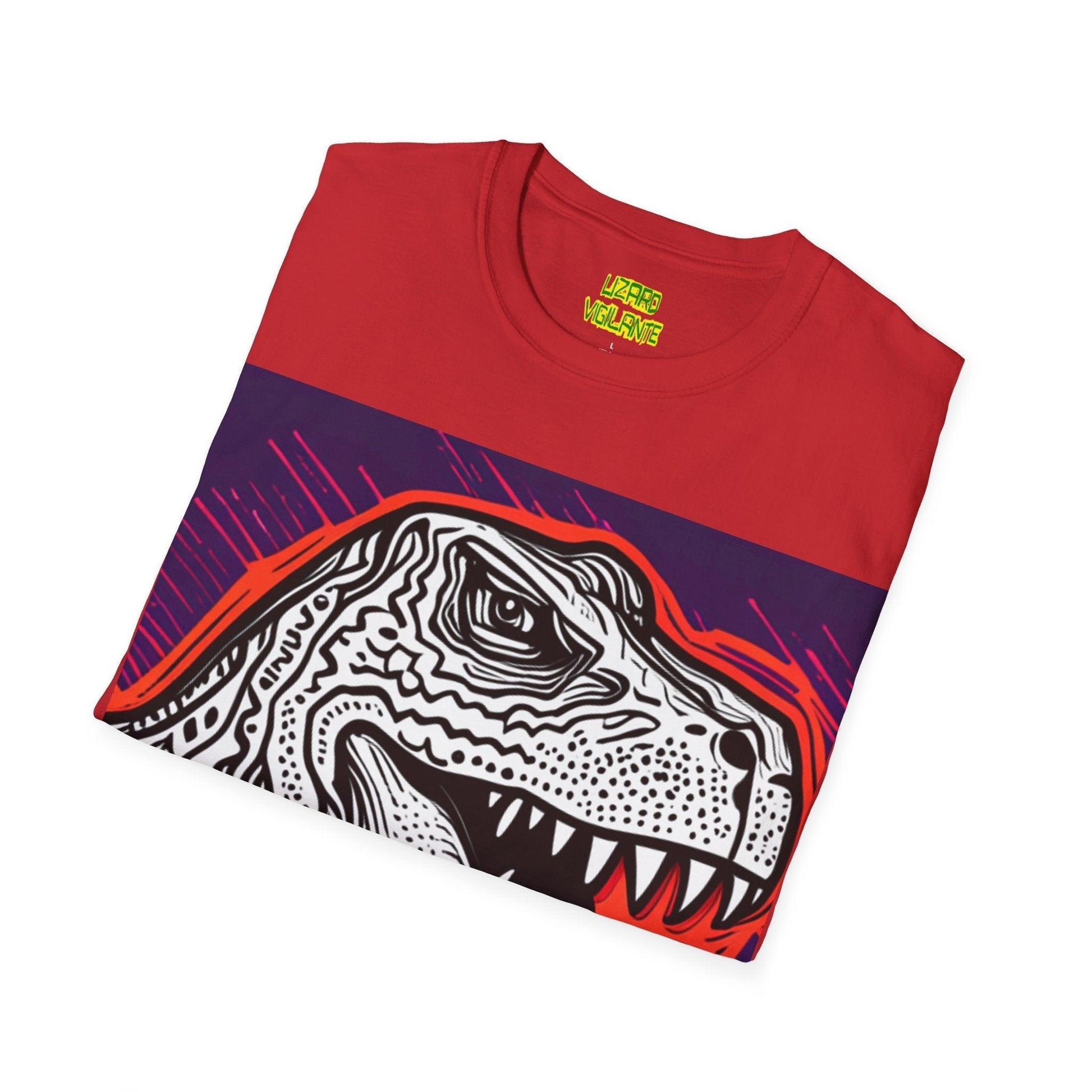 DinoGraphic Unisex Softstyle T-Shirt - Lizard Vigilante