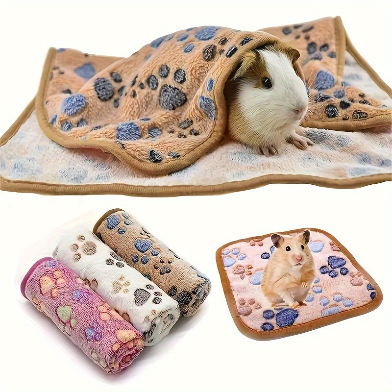 1pc Large Hamster Blanket, Small Animal Cage Liner, Pet Soft Sleeping Mat, Hamster Rabbit Blanket