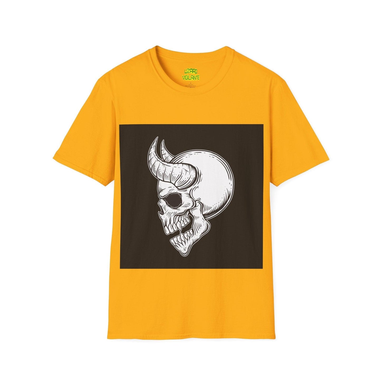 Horned Devil Unisex Softstyle T-Shirt - Lizard Vigilante