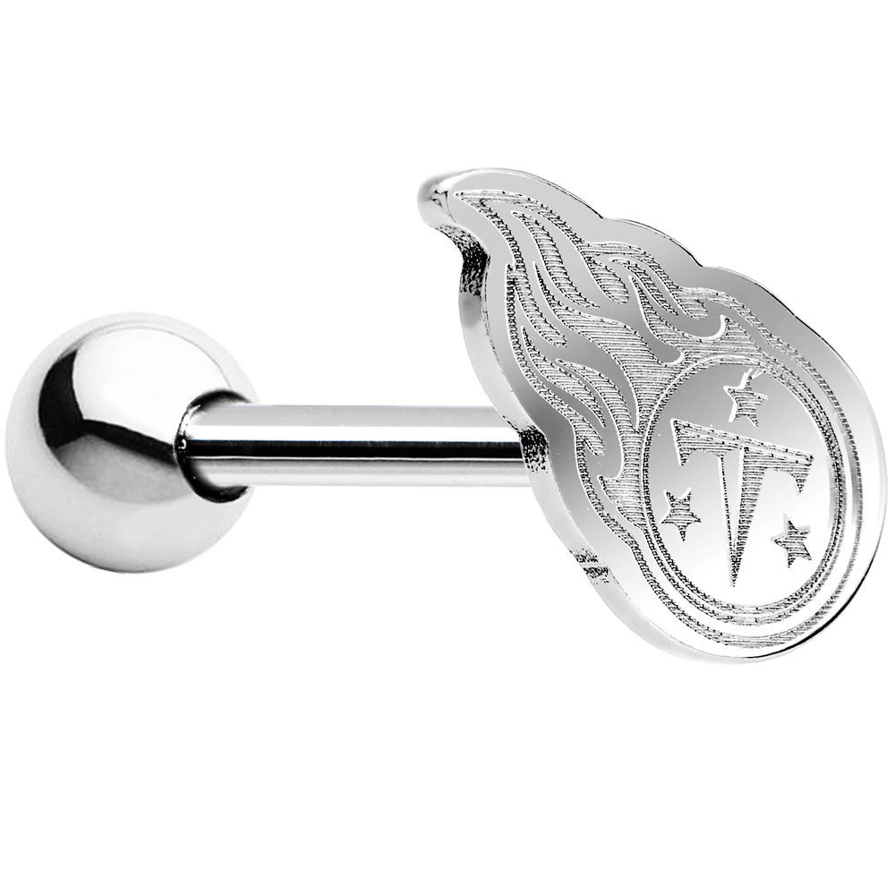 Officially Licensed Tennessee Titans Barbell Tongue Ring