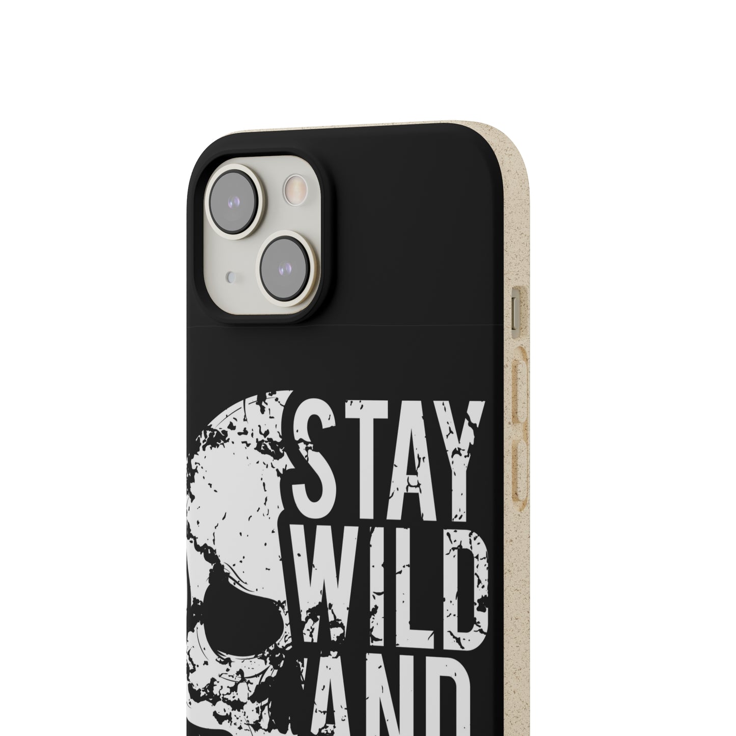 Stay Wild And Free Skull Biodegradable Cases - Lizard Vigilante