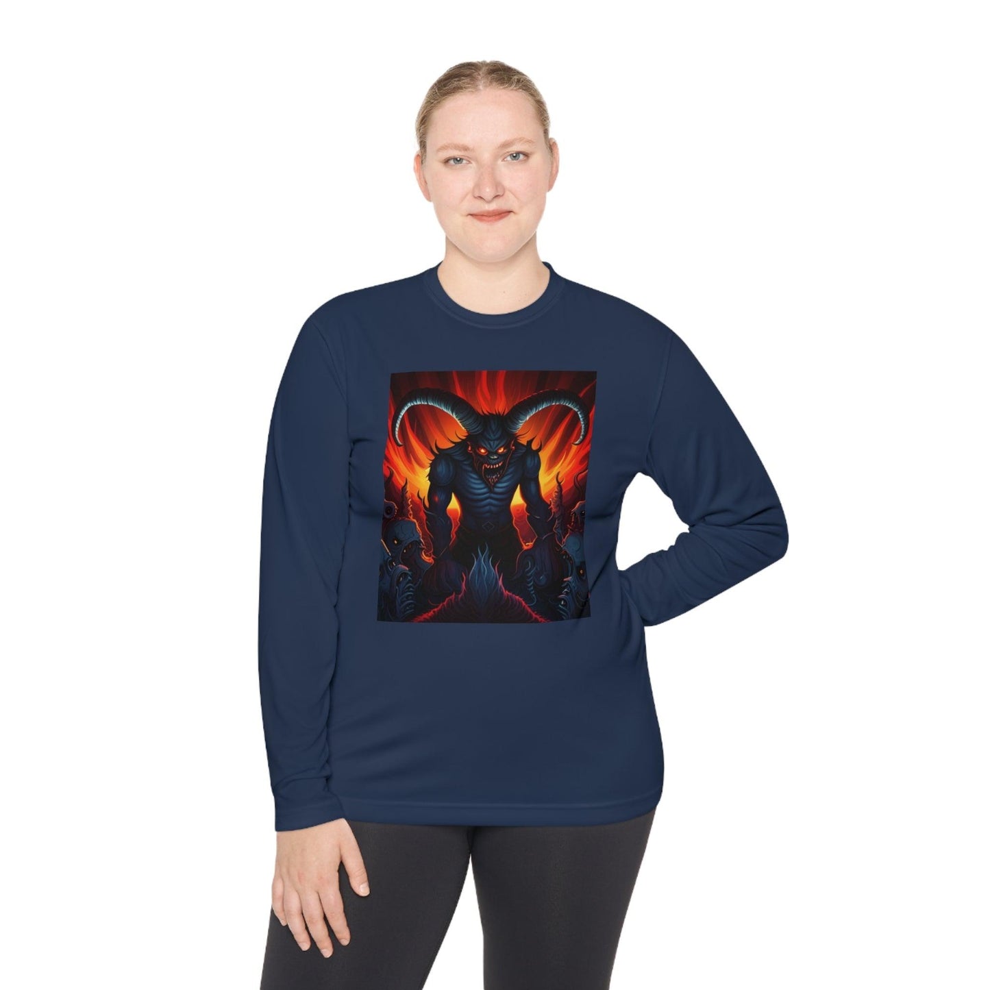 Horny Devil Unisex Lightweight Long Sleeve Tee - Lizard Vigilante