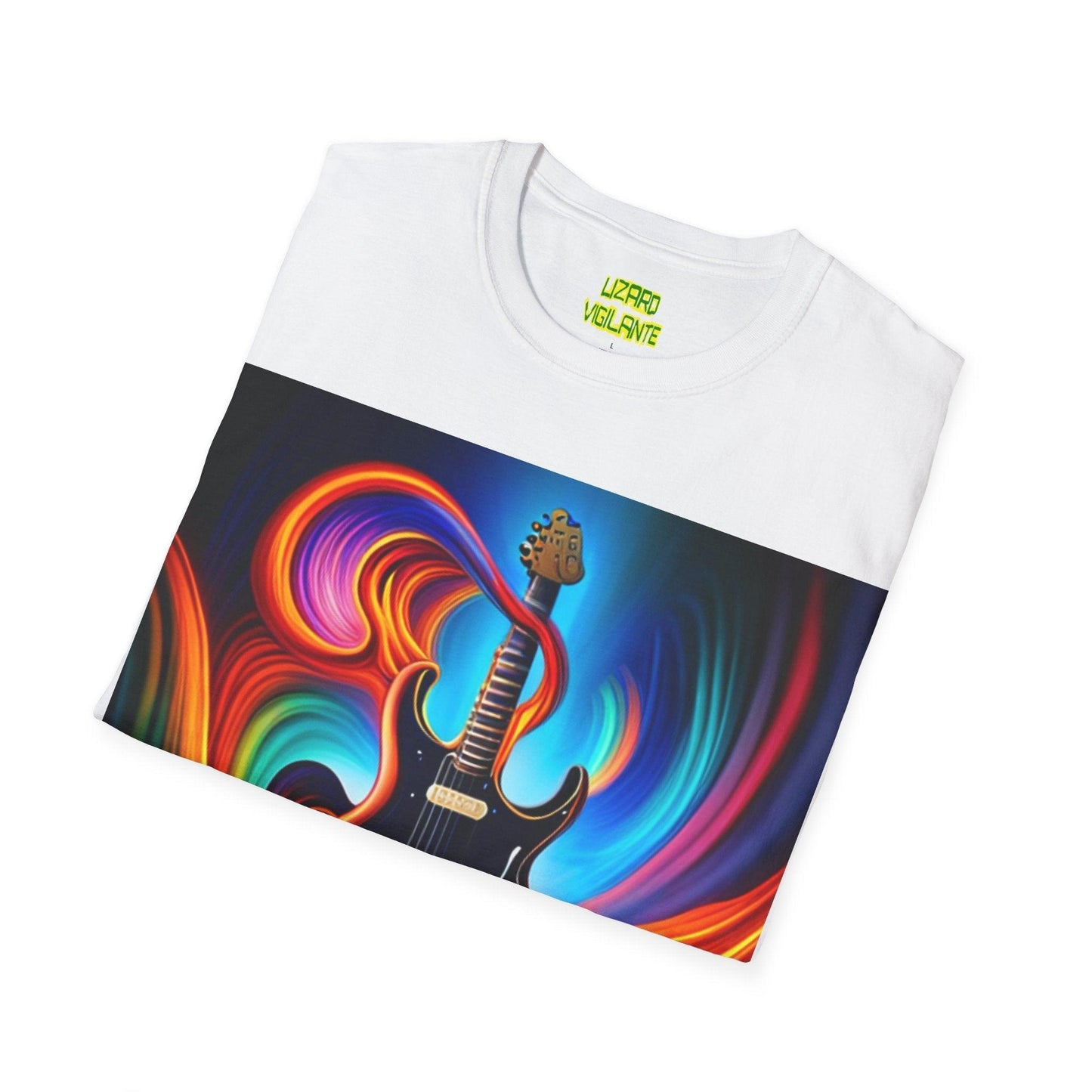 Tornado Guitar Unisex Softstyle T-Shirt - Lizard Vigilante