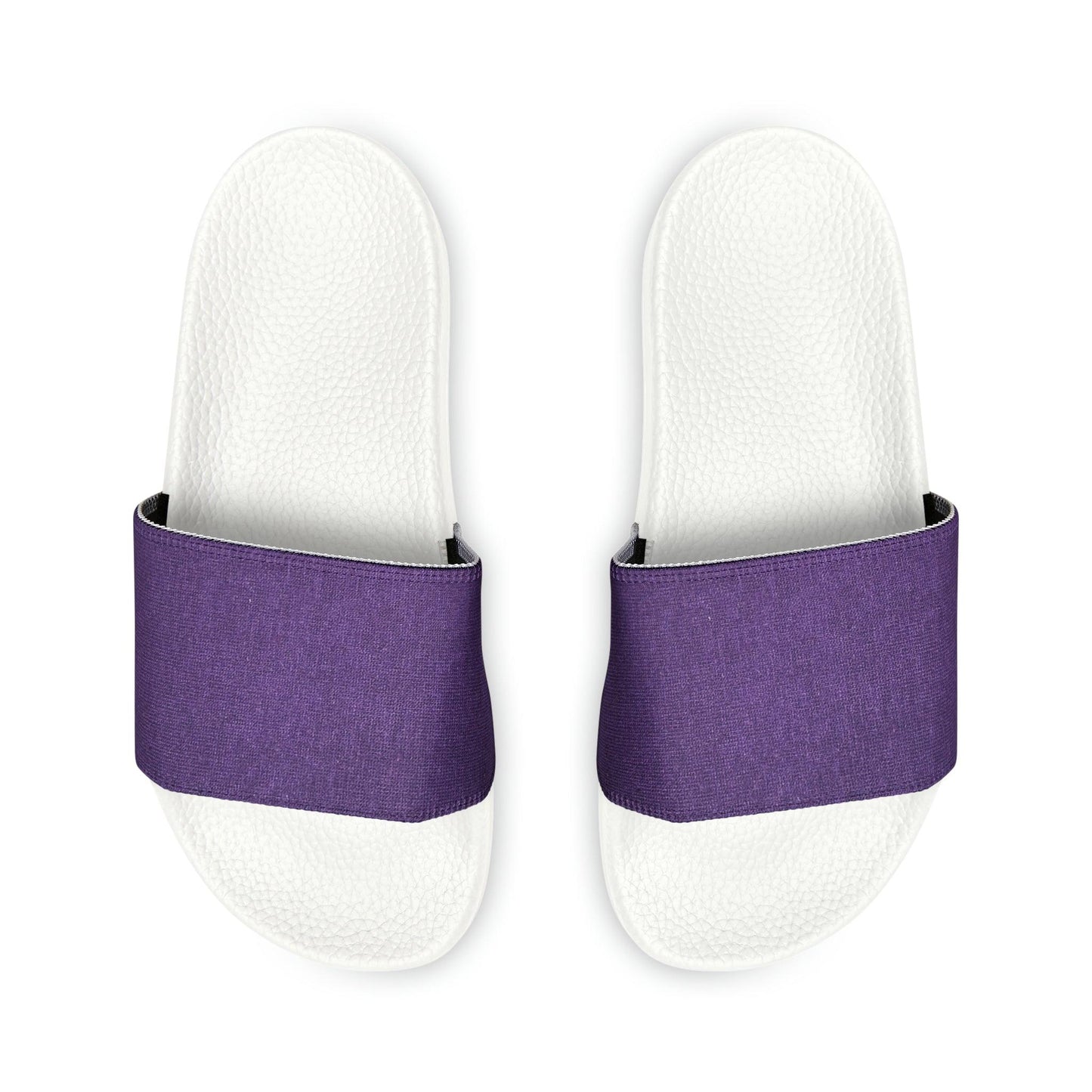 Faux Purple Silk Youth PU Slide Sandals - Lizard Vigilante