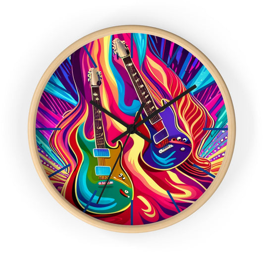 Psychedelic Things Wall Clock - Lizard Vigilante