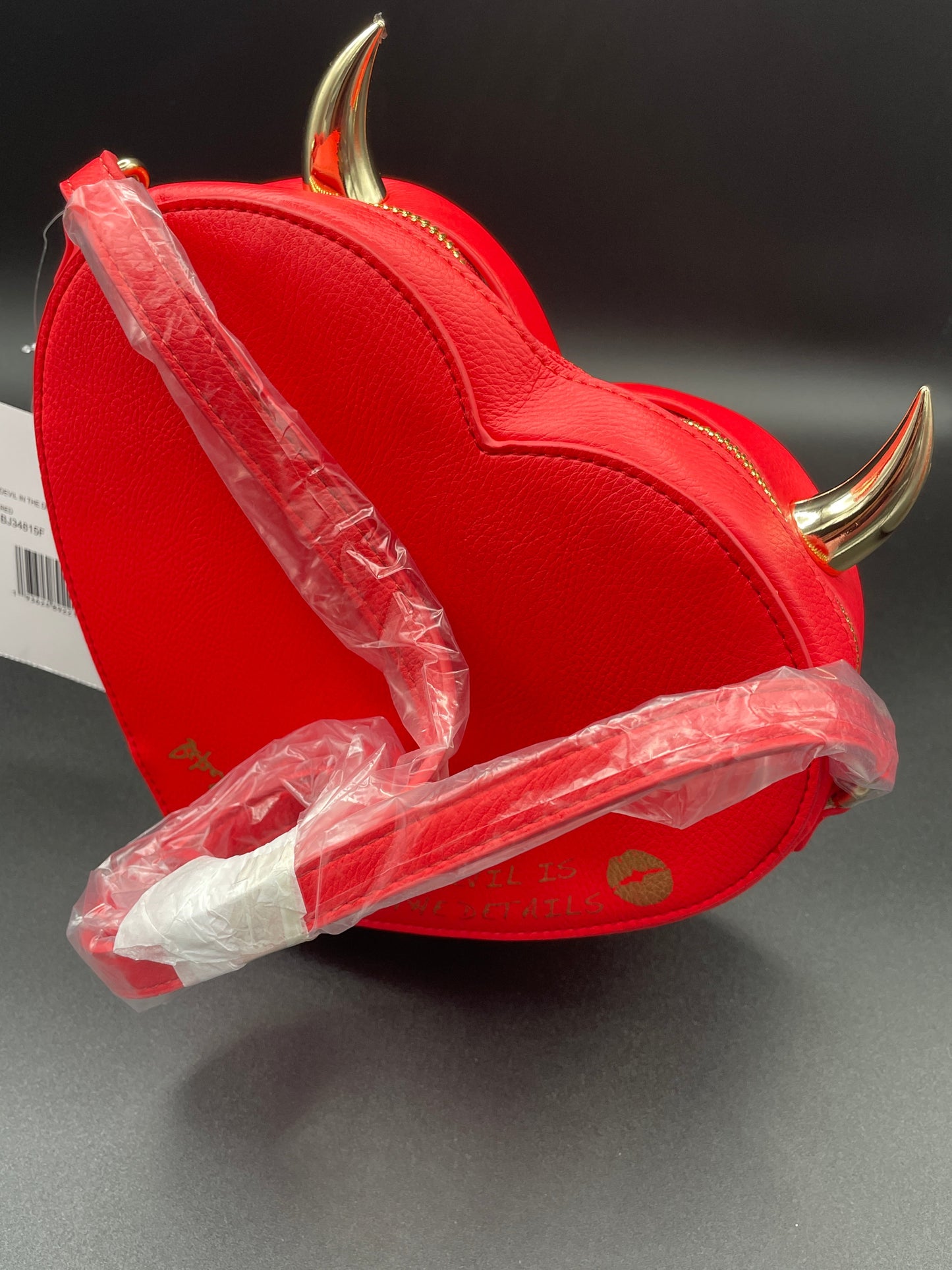 Betsey Johnson Kitsch Devil In The Details Crossbody Red