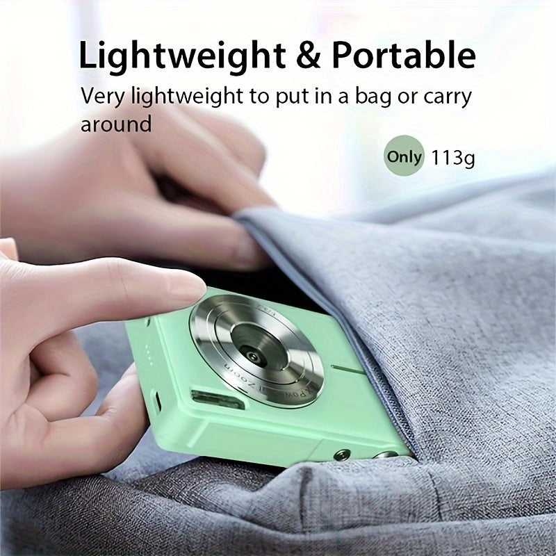 [HD Digital Camera for Vlogging] 16x Digital Zoom 1080P HD Digital Camera - 2.4-inch LCD Rechargeable Camera for Video Blogging, Photography, and Webcam - Perfect for Thanksgiving, Christmas, and New Year Gifts