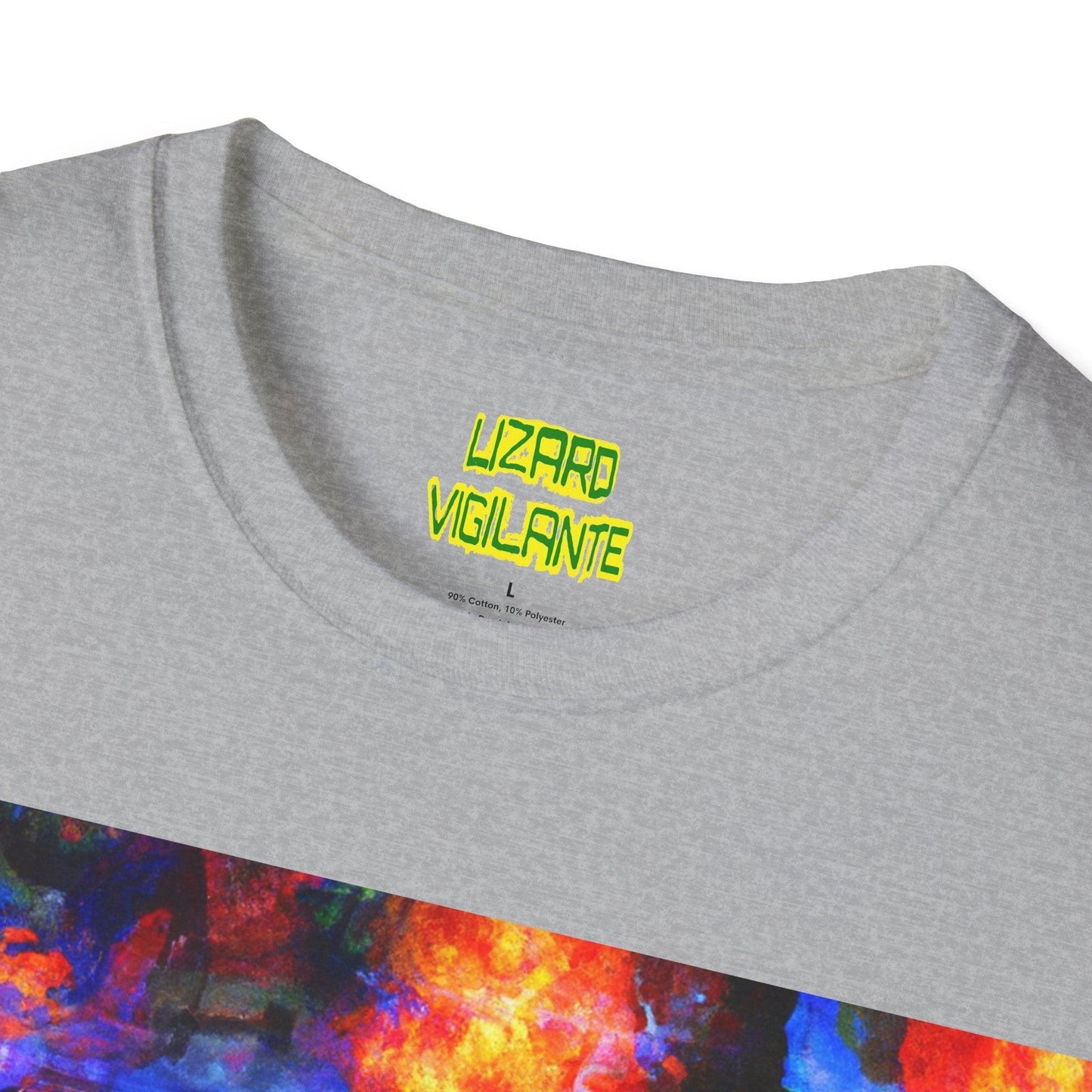 Rock Flame Unisex Softstyle T-Shirt - Lizard Vigilante