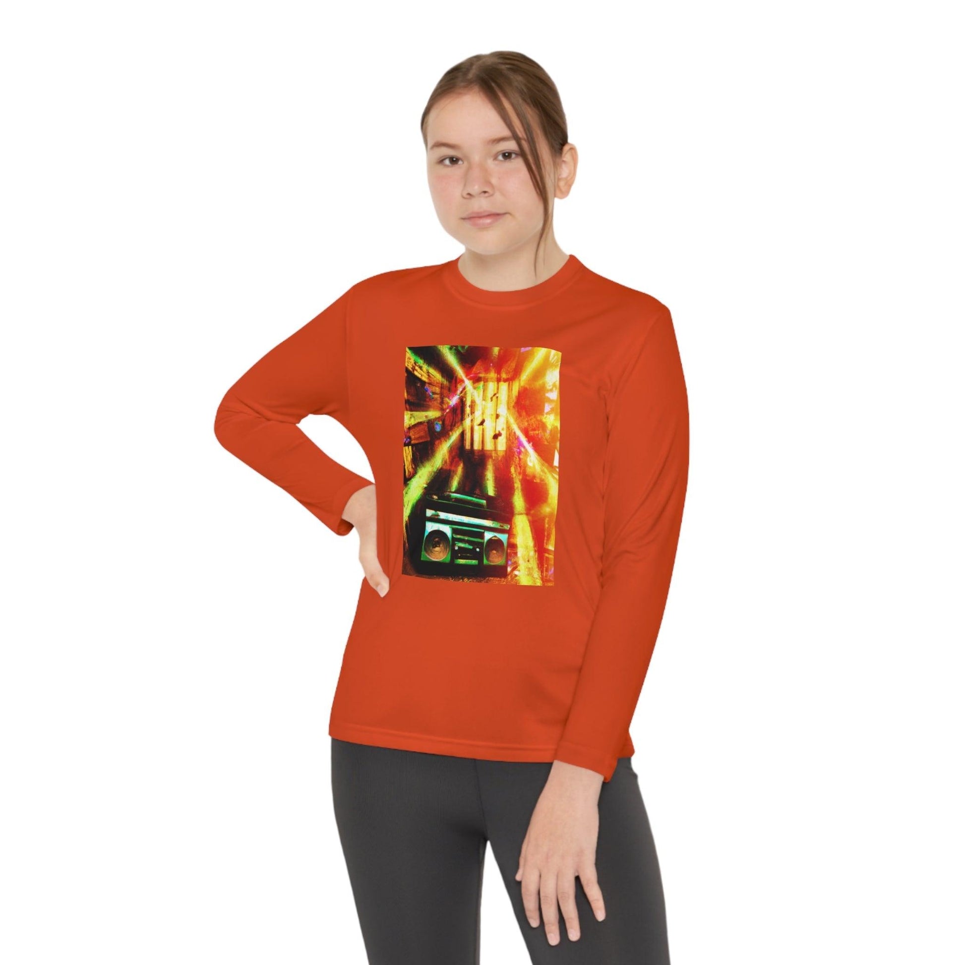 Prison BoomBox Light Burst Youth Long Sleeve Competitor Tee - Lizard Vigilante