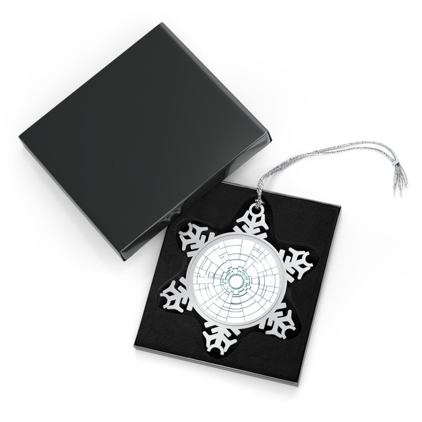 Bullet Proven Pewter Snowflake Ornament - Lizard Vigilante