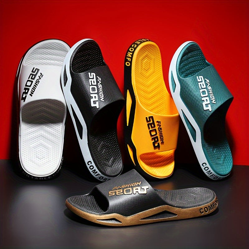 Men’s Sport Slides: Casual Non-Slip Odor-Resistant Slippers for Indoor and Outdoor - Premium slides from dsers - Just $22.88! Shop now at Lizard Vigilante