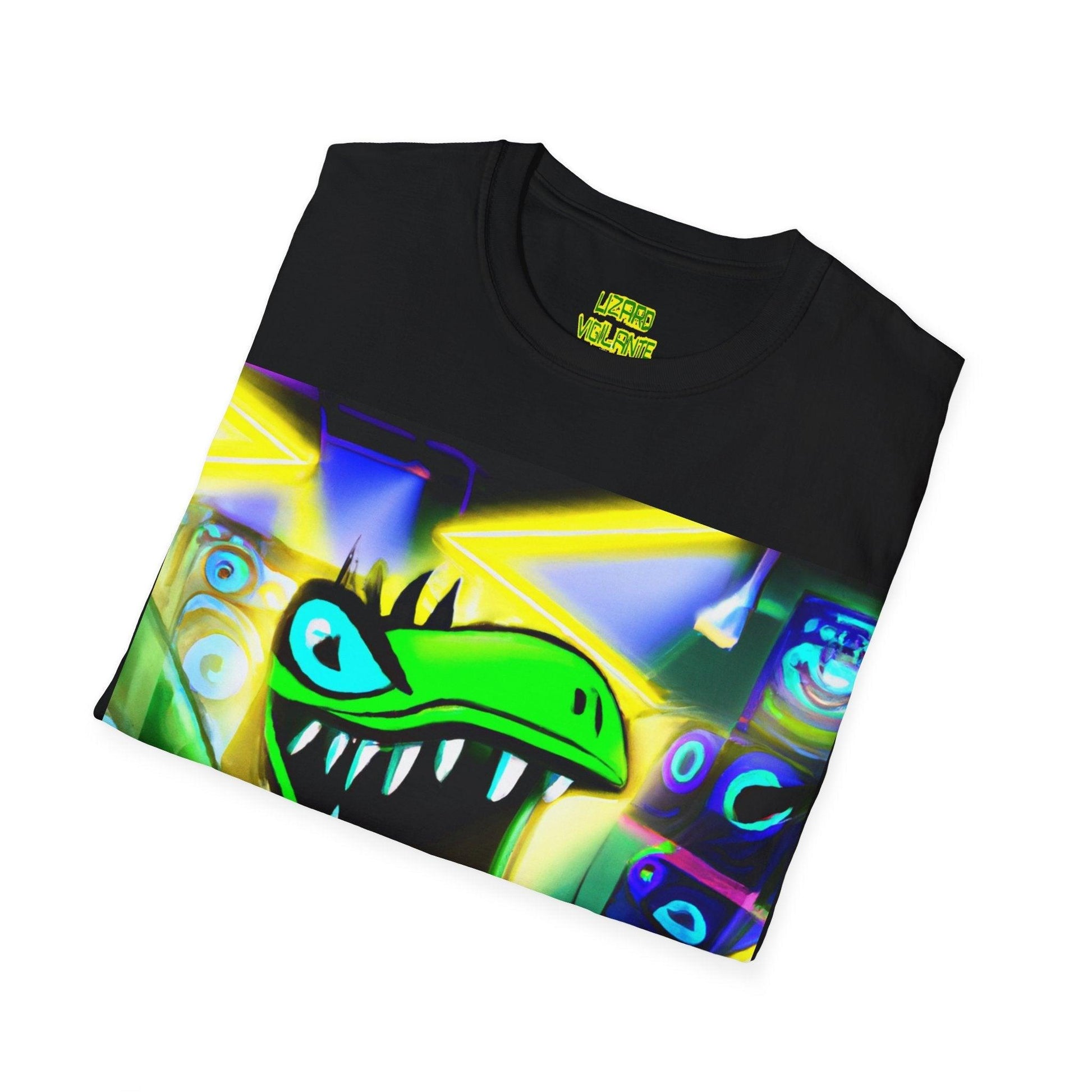 Metal Lizard Unisex Softstyle T-Shirt - Lizard Vigilante