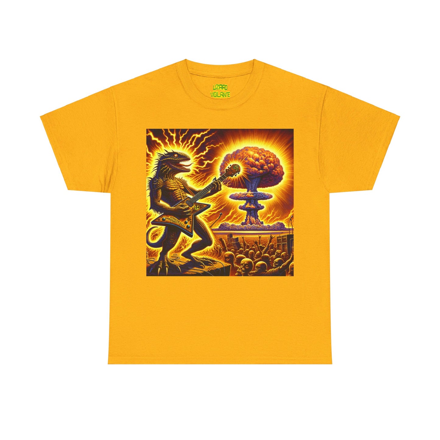 Lizard F. Bomb Unisex Heavy Cotton Tee - Premium T-Shirt from Printify - Just $25.35! Shop now at Lizard Vigilante