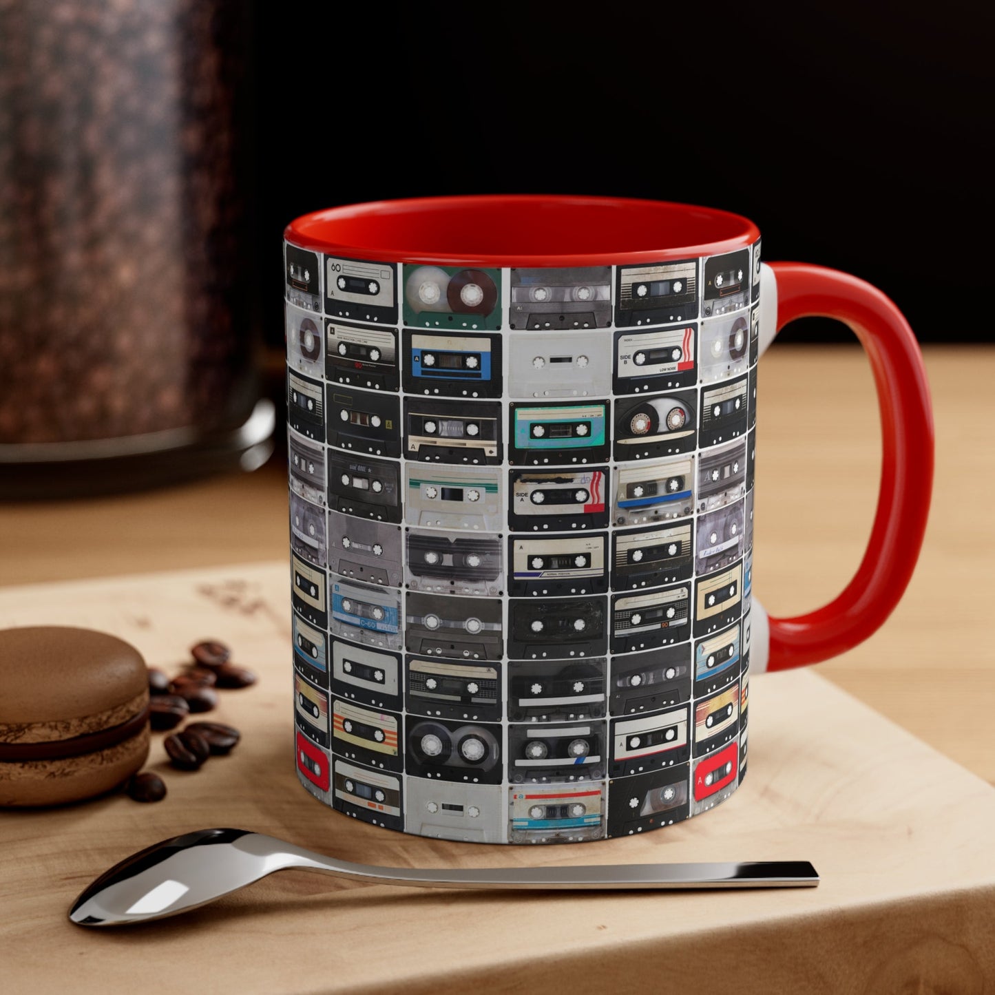 Cassettes Accent Coffee Mug, 11oz - Lizard Vigilante