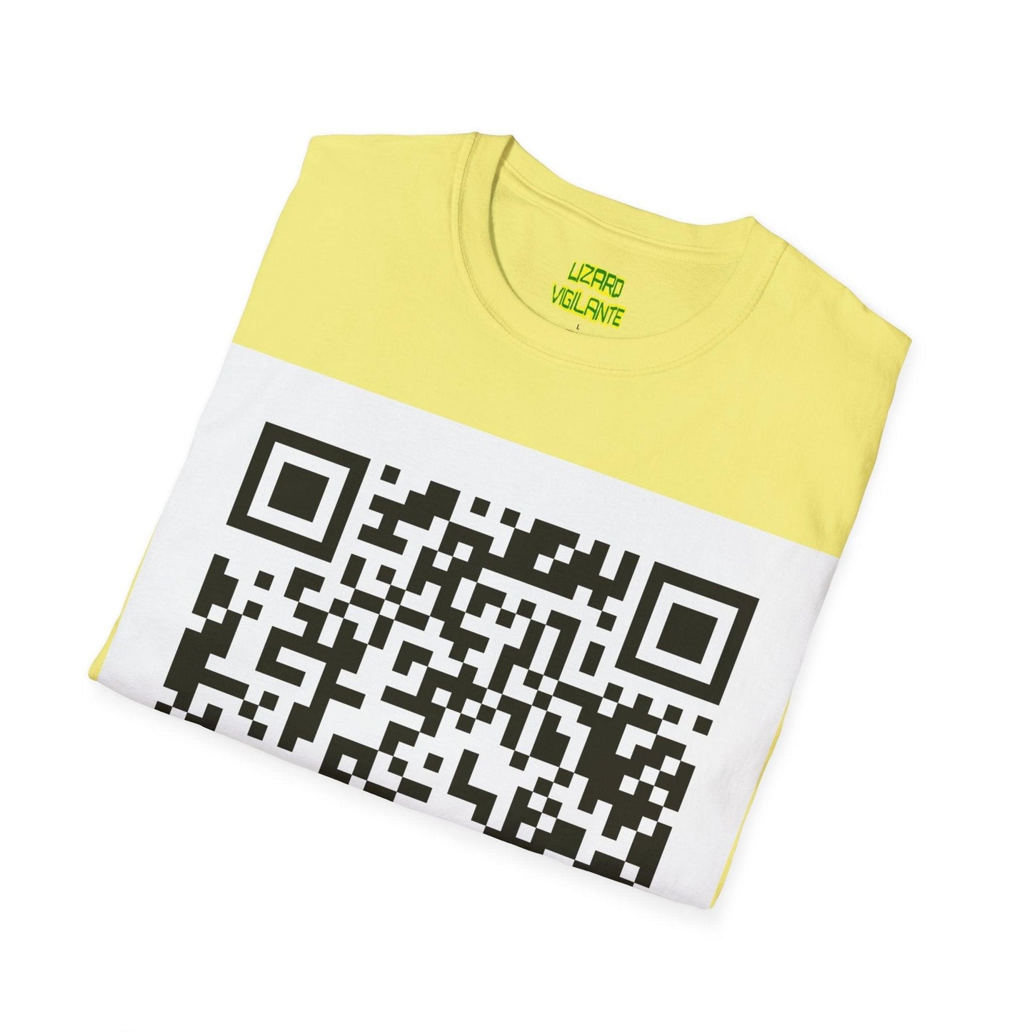 Lizard Vigilante QR Code Unisex Softstyle T-Shirt - Lizard Vigilante