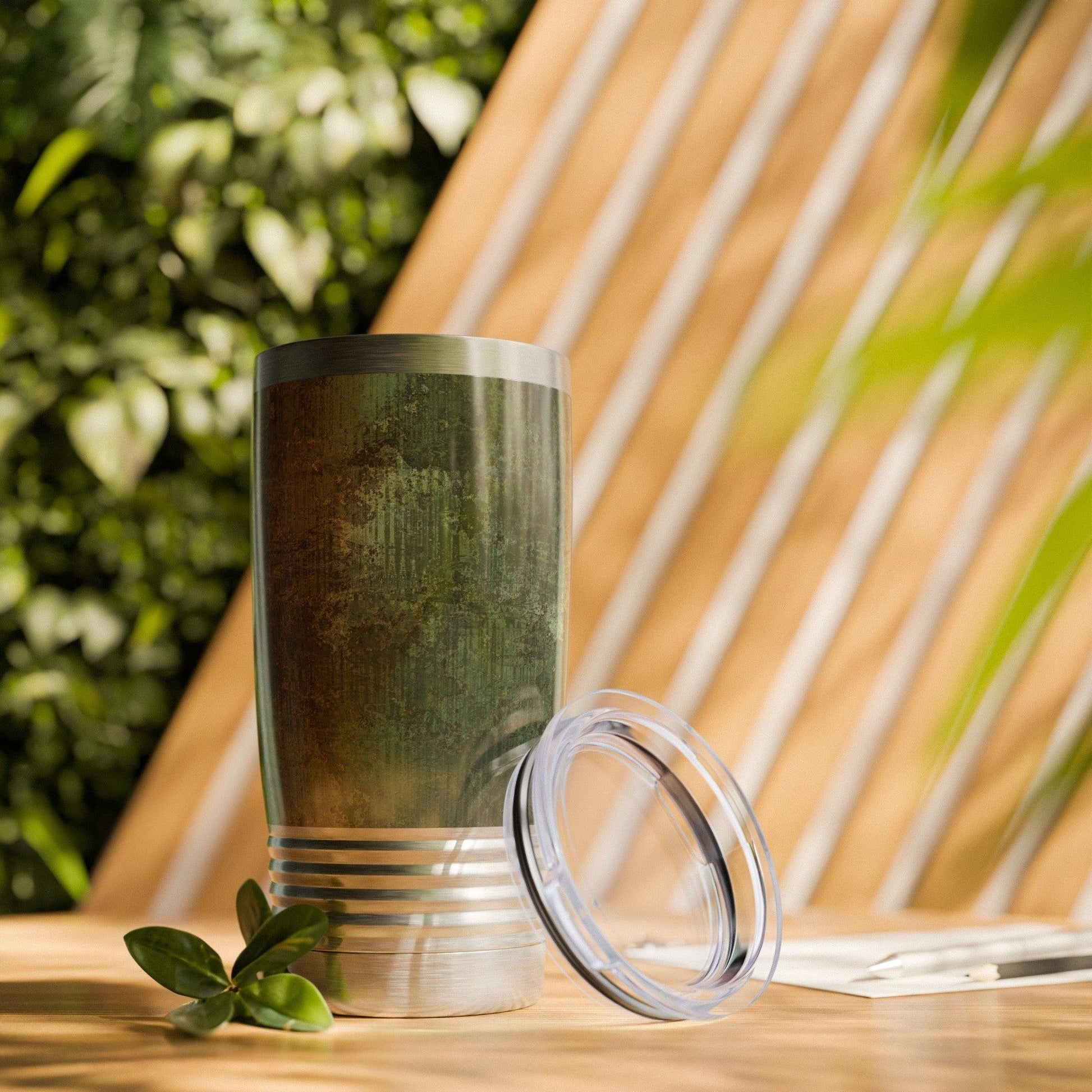 Dirty Green Camo Army Ringneck Tumbler, 20oz - Premium Mug from Printify - Just $38.98! Shop now at Lizard Vigilante