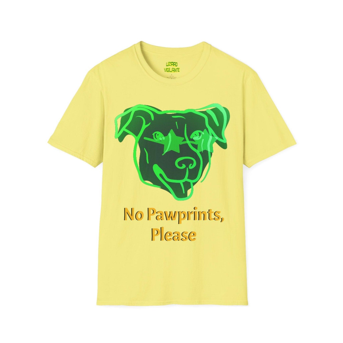 No Pawprints, Please Unisex Softstyle T-Shirt - Lizard Vigilante