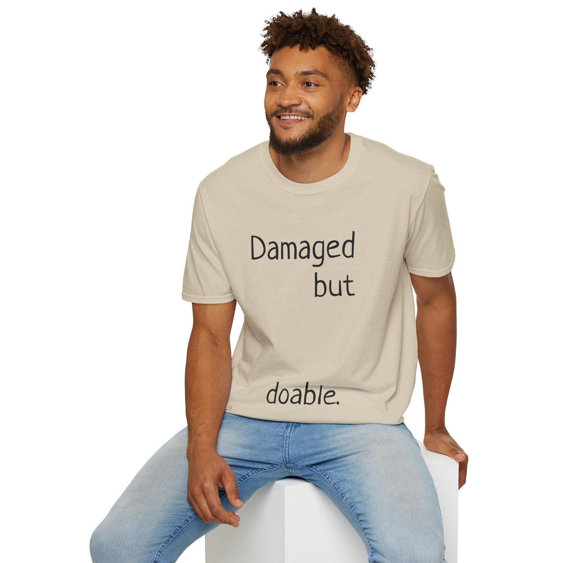 Damaged but doable. Unisex Softstyle T-Shirt - Lizard Vigilante