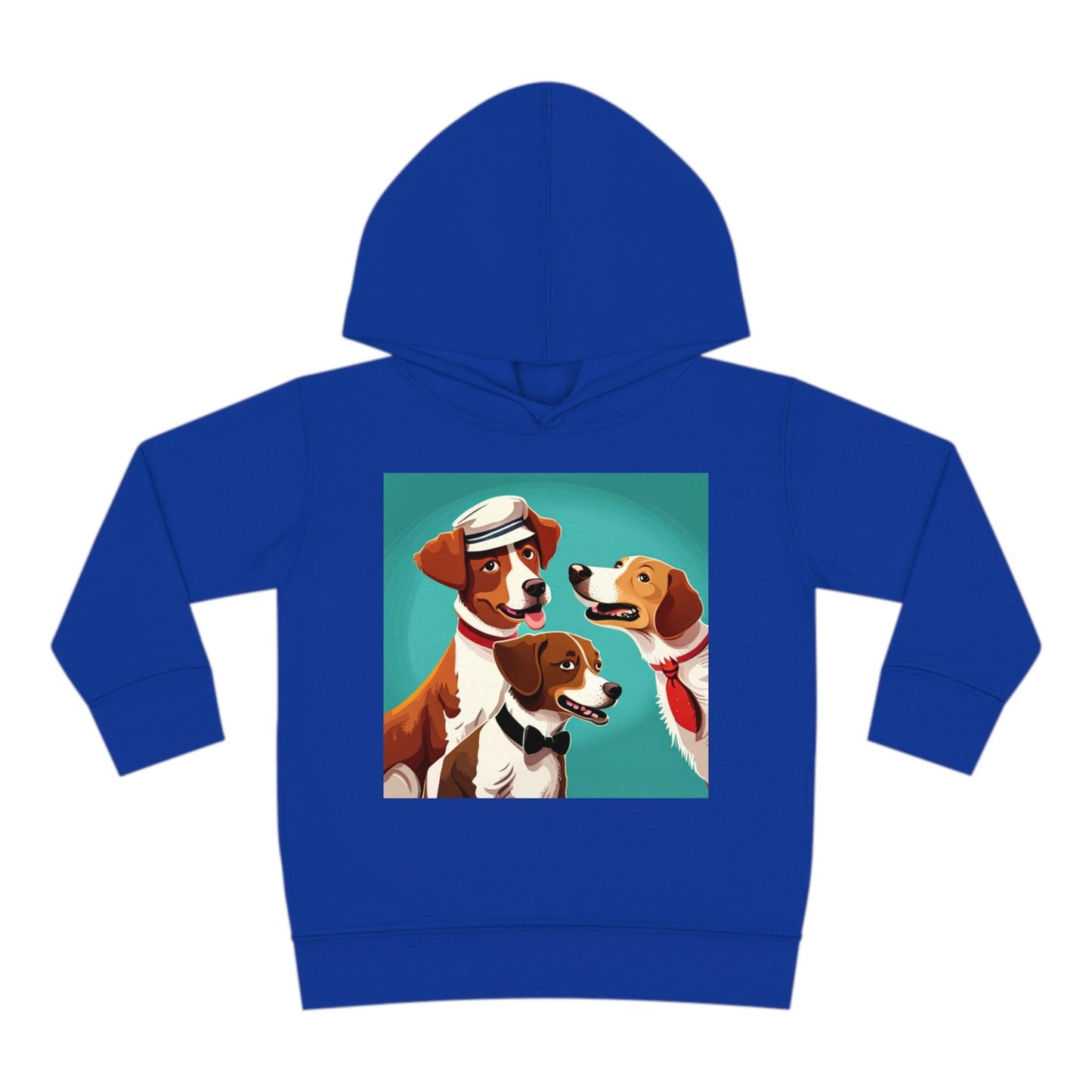 Illustrated Dogs Toddler Pullover Fleece Hoodie - Lizard Vigilante