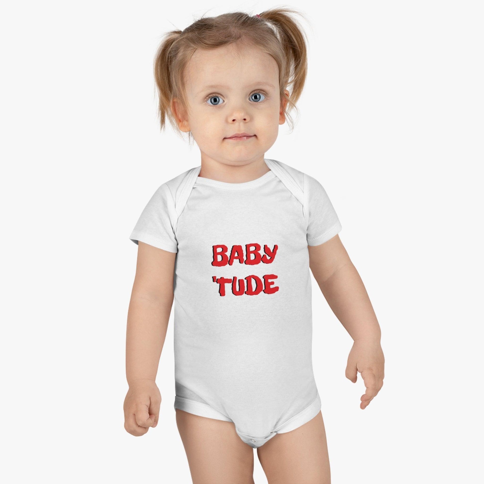 BABY 'TUDE Onesie® Organic Baby Bodysuit - Lizard Vigilante